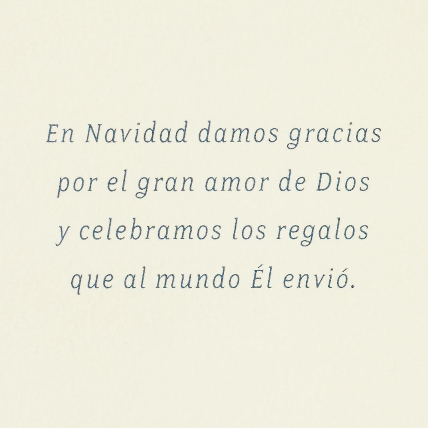Hallmark Tarjeta de Navidad Española Vida (Celebrando desde lejos)