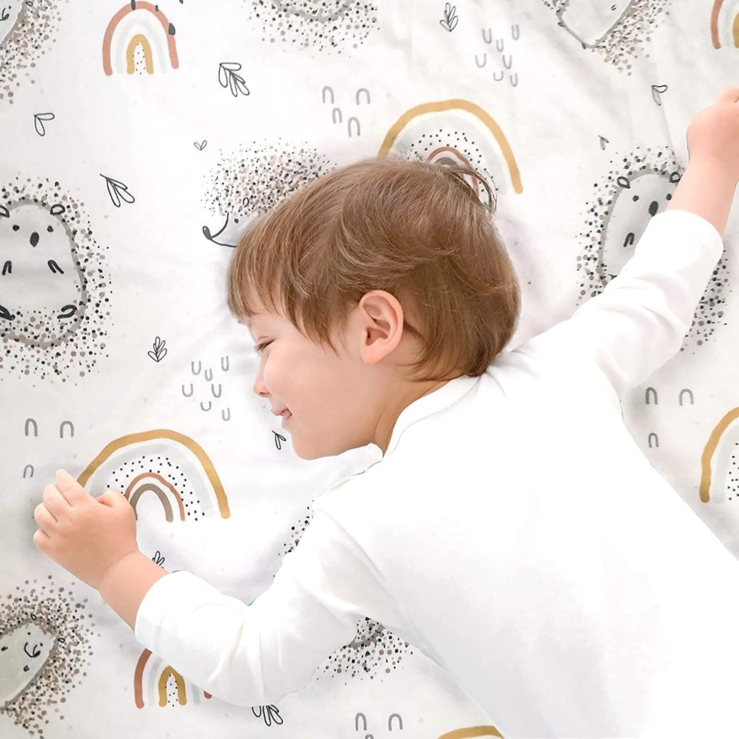 insular Manta de bebé para niños y niñas, felpa suave Minky con respaldo de puntos, manta de recepción de doble capa para cochecito, cuna, manta de