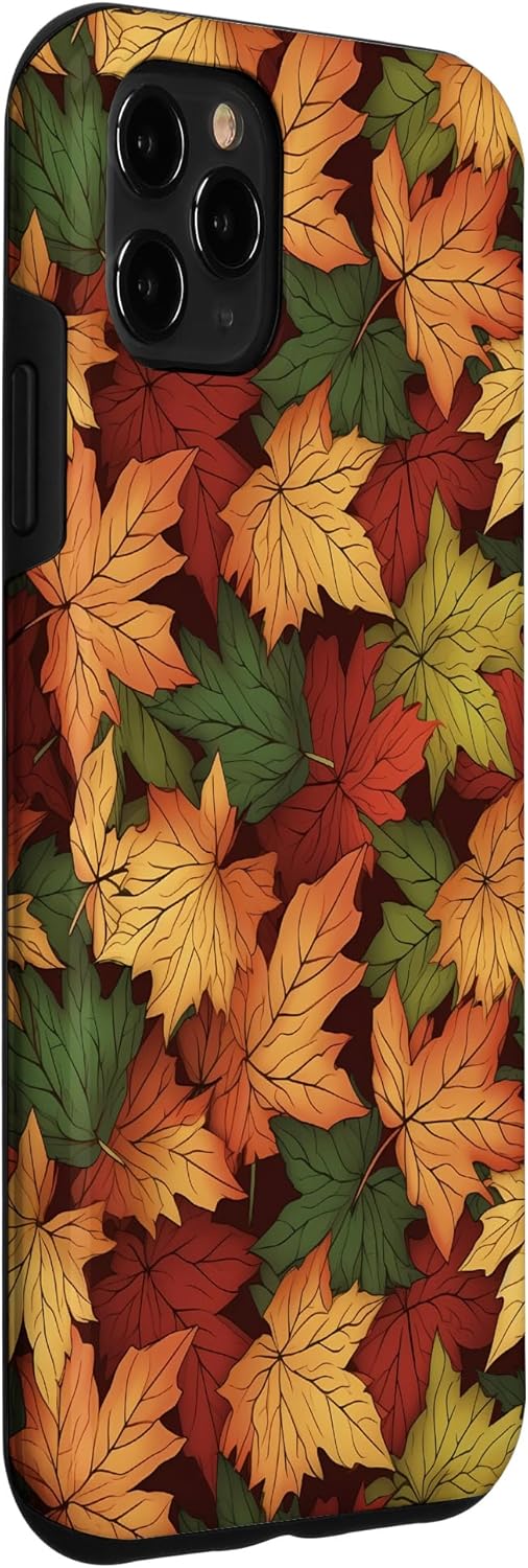 Funda para iPhone 11 Pro Max Follaje Reunión de hojas de otoño Temporada de otoño