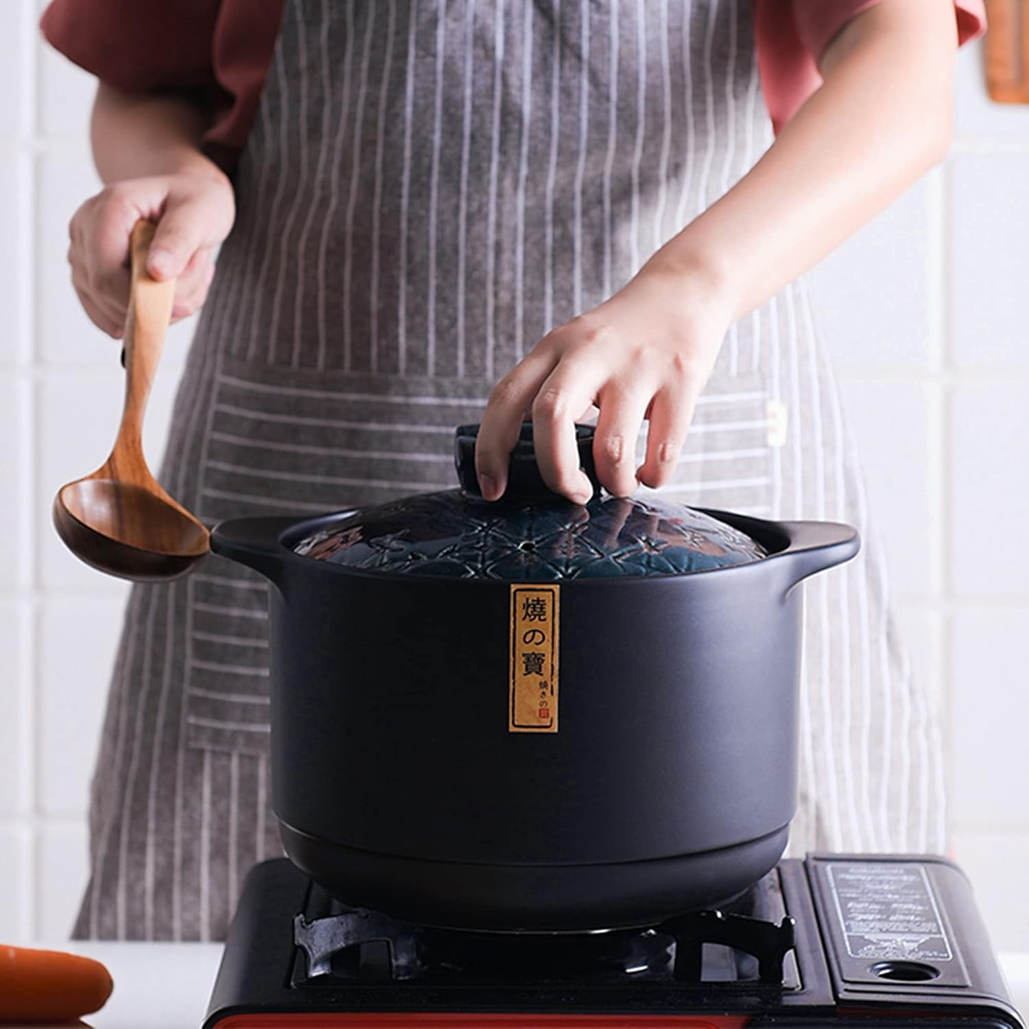 Olla de cerámica, olla de barro, olla de barro, olla de loza, donabe japonés, cerámica chinacazuelaolla de barroolla de tierra, olla de cocina, olla