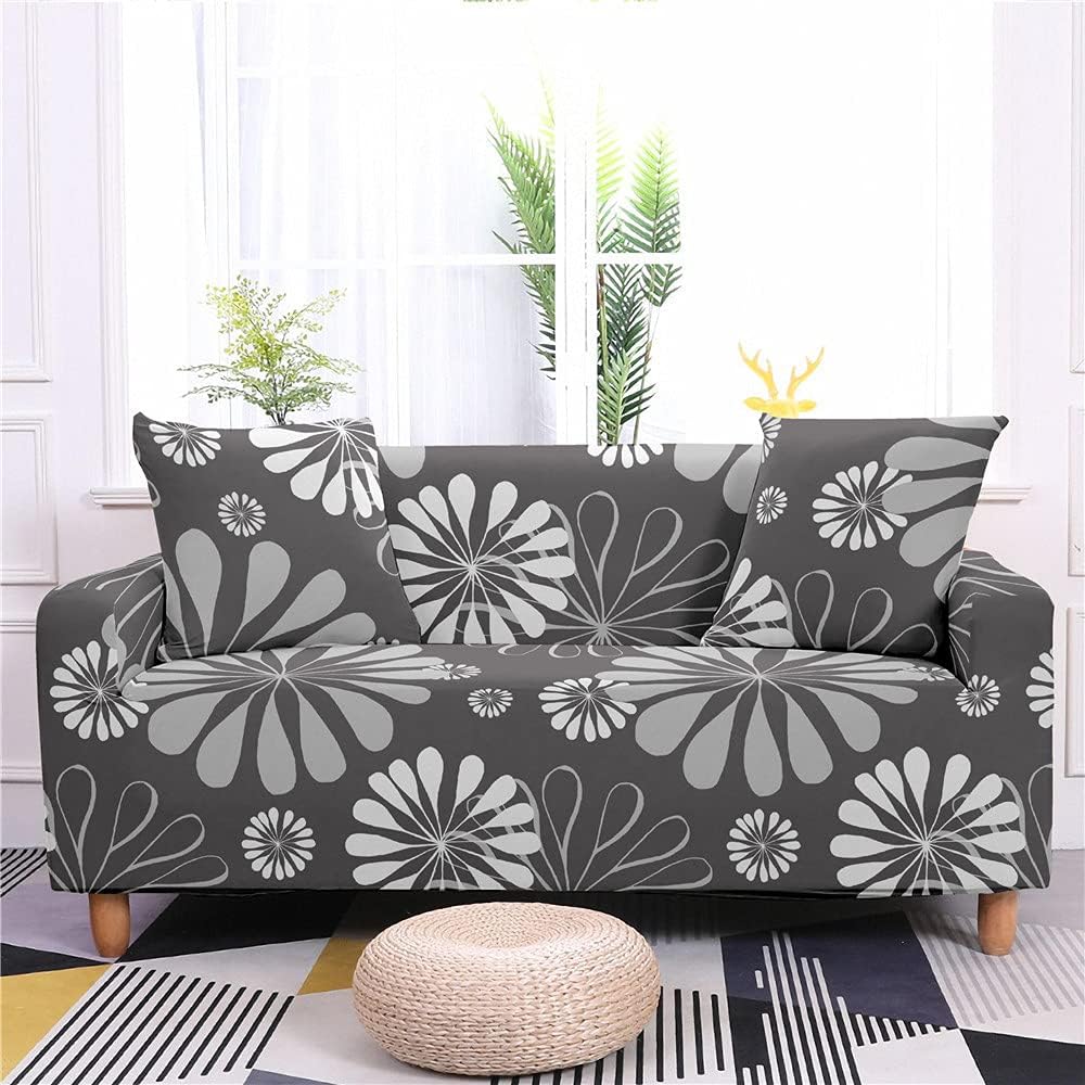 ASOZDCD 6419 – Fundas de sofá de alta elasticidad de 1, 2, 3, 4 plazas, diseño de mandala bohemia, universal, fundas elásticas para sofá y sala de