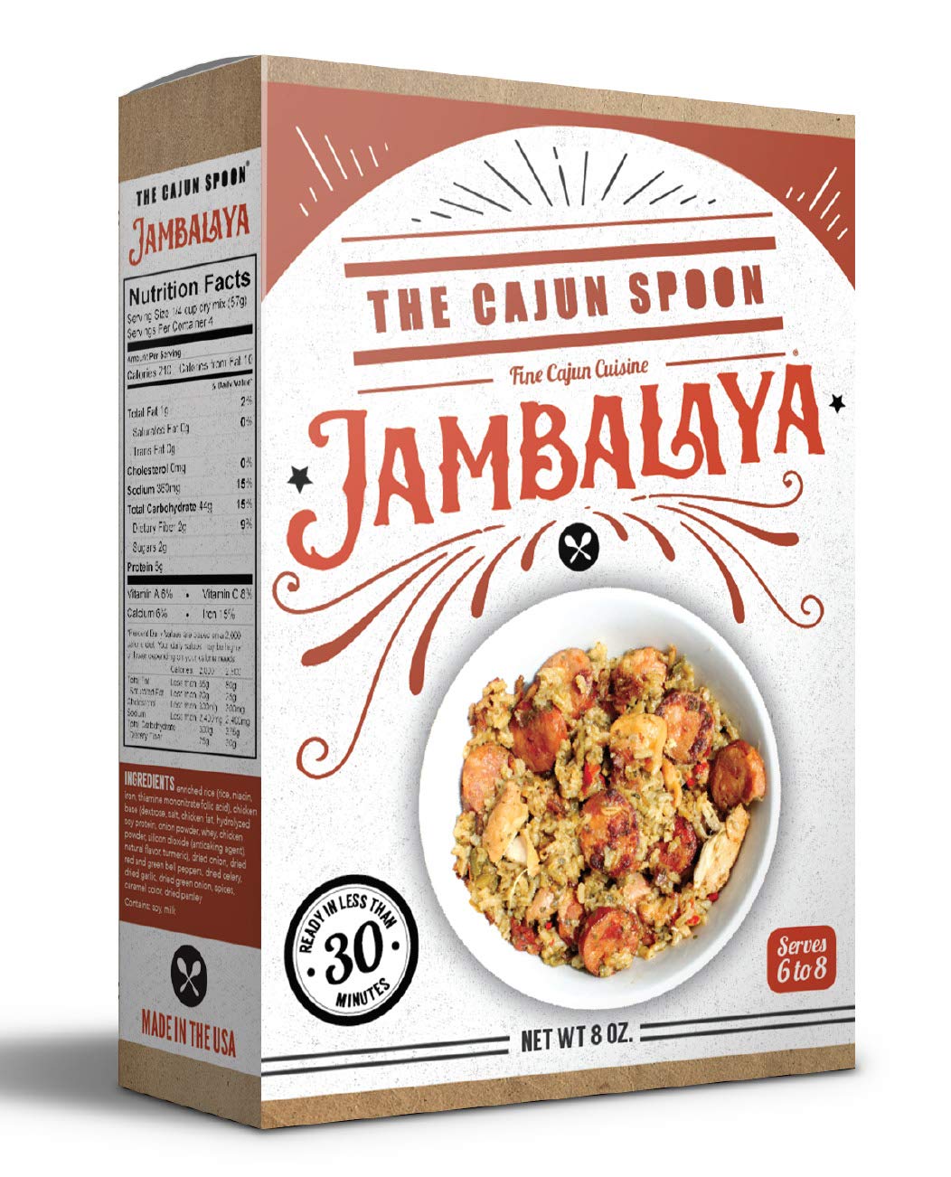 The Cajun Spoon Mezcla de Jambalaya, caja de 8 onzas