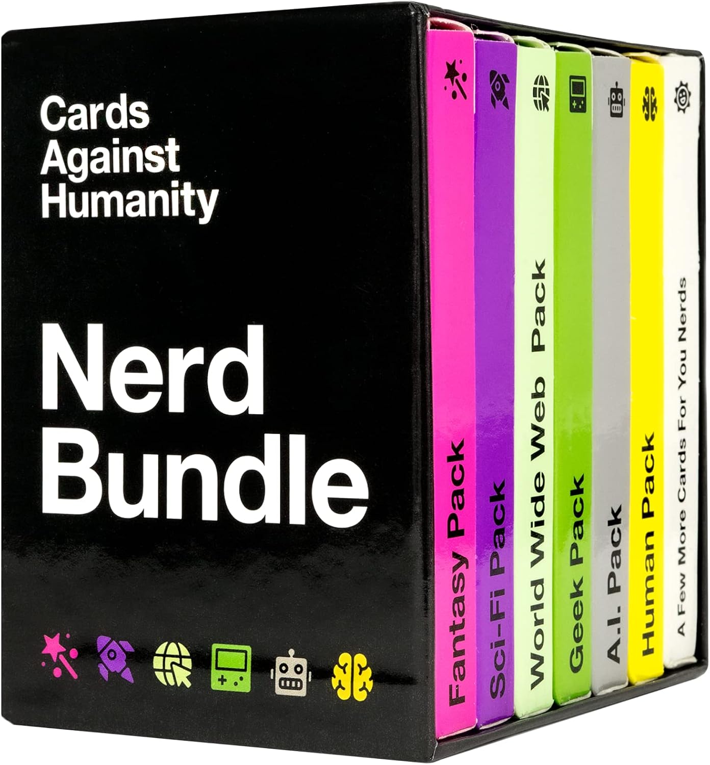 Cards Against Humanity Paquete Nerd  6 paquetes temáticos nerd + 10 cartas totalmente nuevas