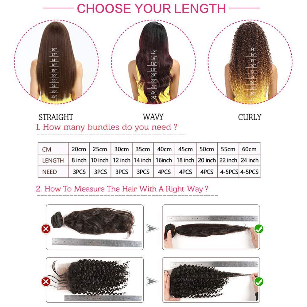 3 manojos de cabello humano degradado rizado con cierre, marrón 1B30, 4×4, cierre de encaje, cabello humano de dos tonos, grado 10A, suave, 100%