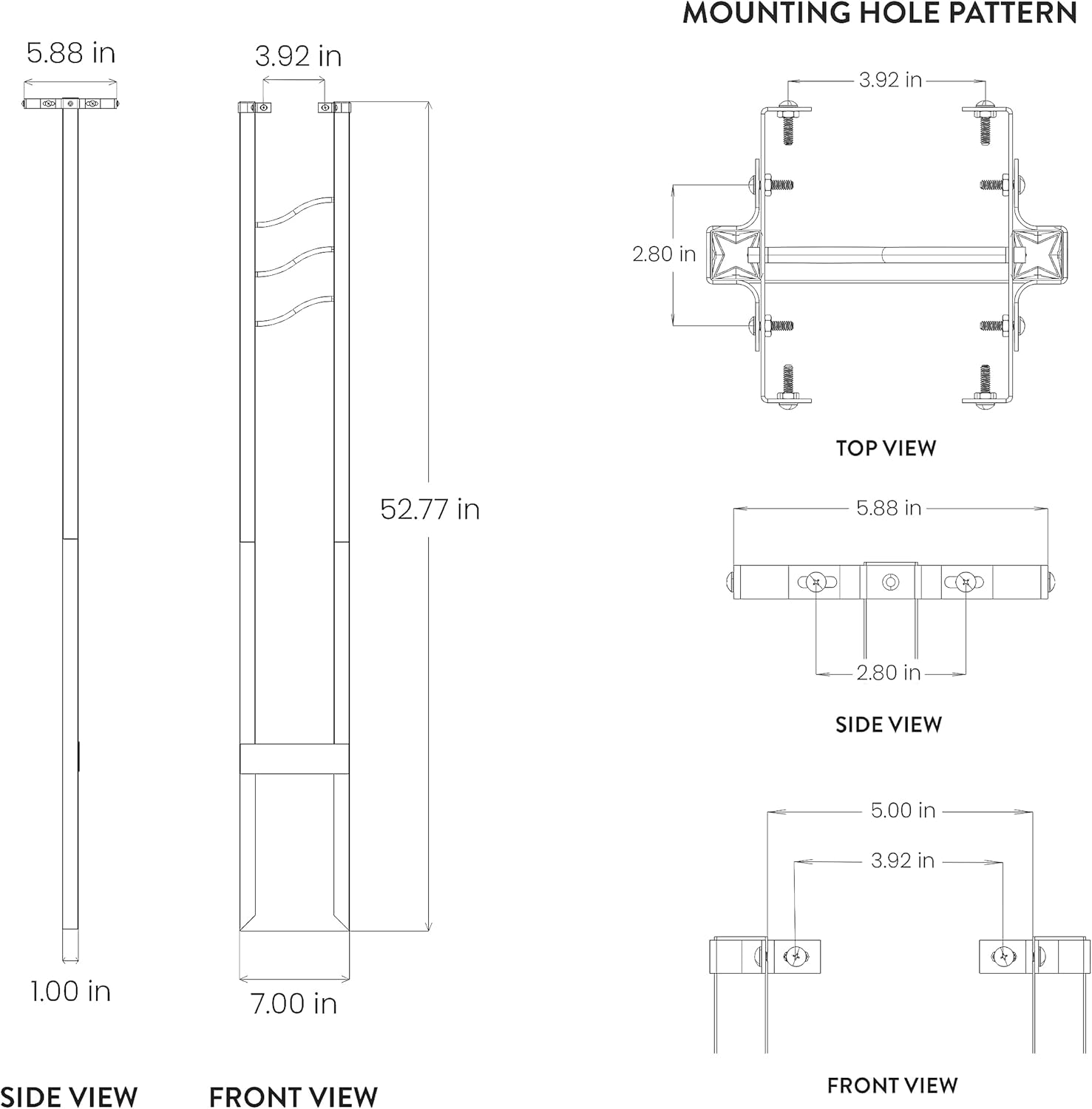 Architectural Mailboxes MON00BPEC Poste Montroso, negro