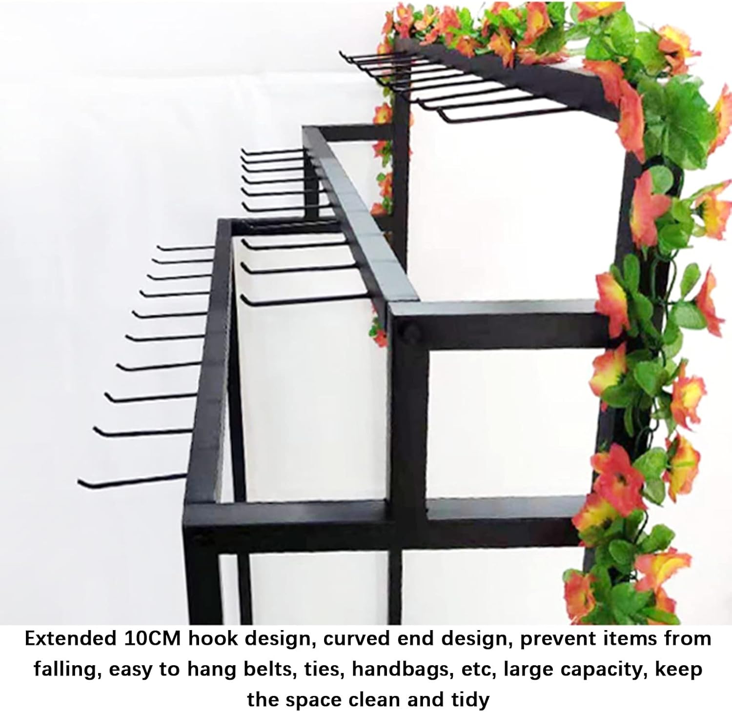 Soporte de exhibición de cinturón para hombre, estantes de corbata, ganchos para colgar, estantes comerciales, soporte de almacenamiento para