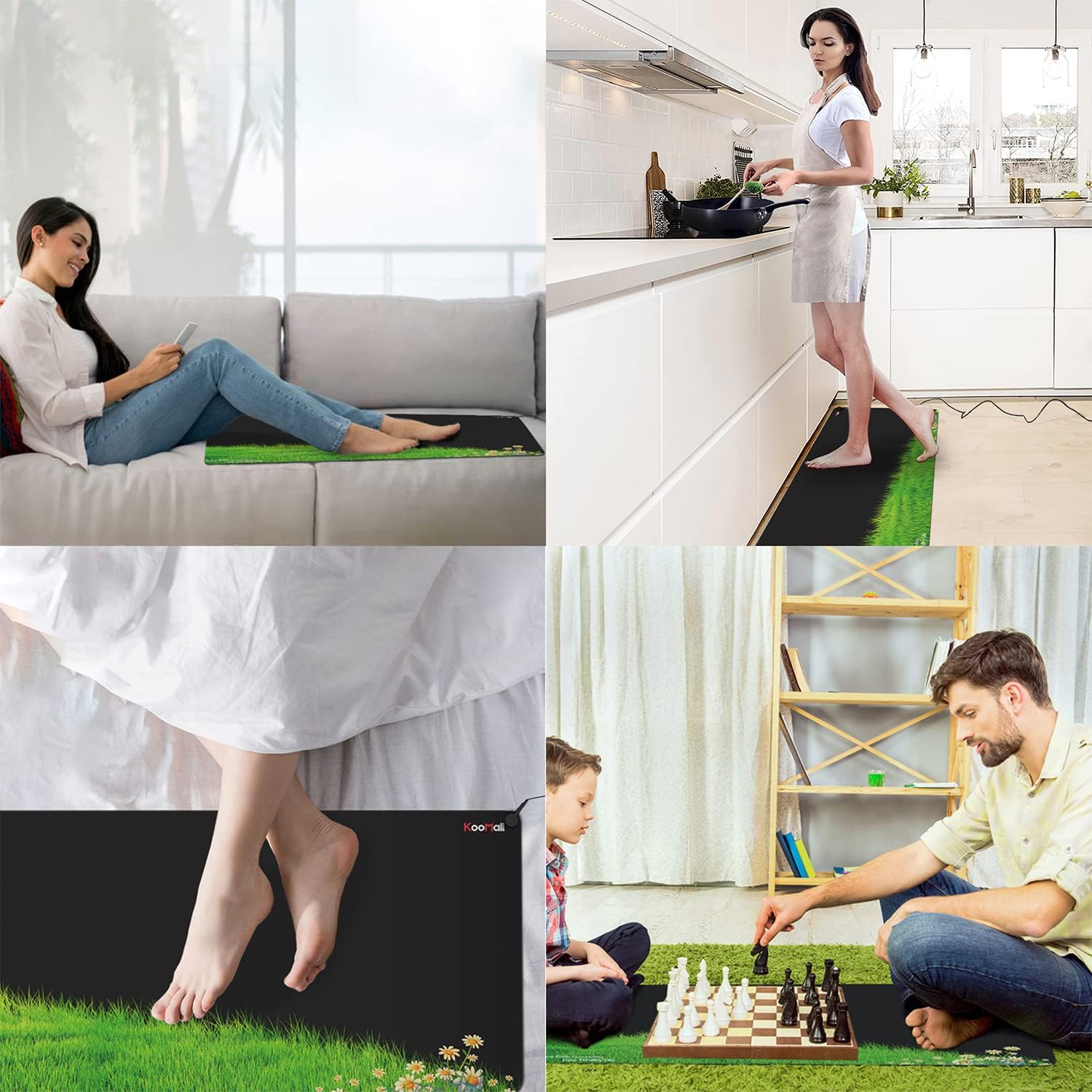 Alfombrilla universal de energía de tierra para salud, elimina la estática, mejora el sueño, reduce el dolor de inflamación y la ansiedad, para uso