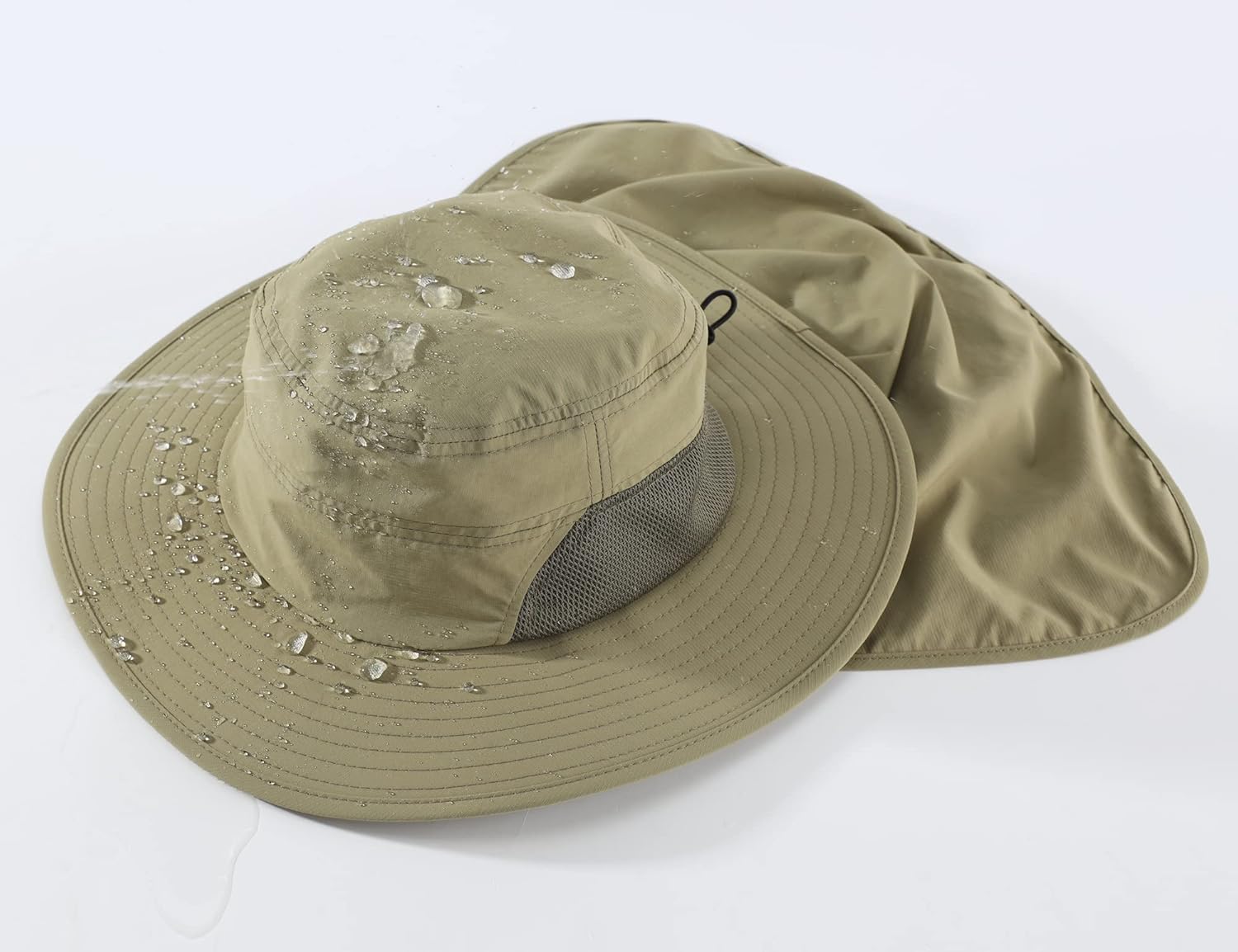 Home Prefer UPF50+ Sombrero de sol para hombre con solapa para el cuello ala ancha protección solar UV sombrero con solapa para el cuello para mujer