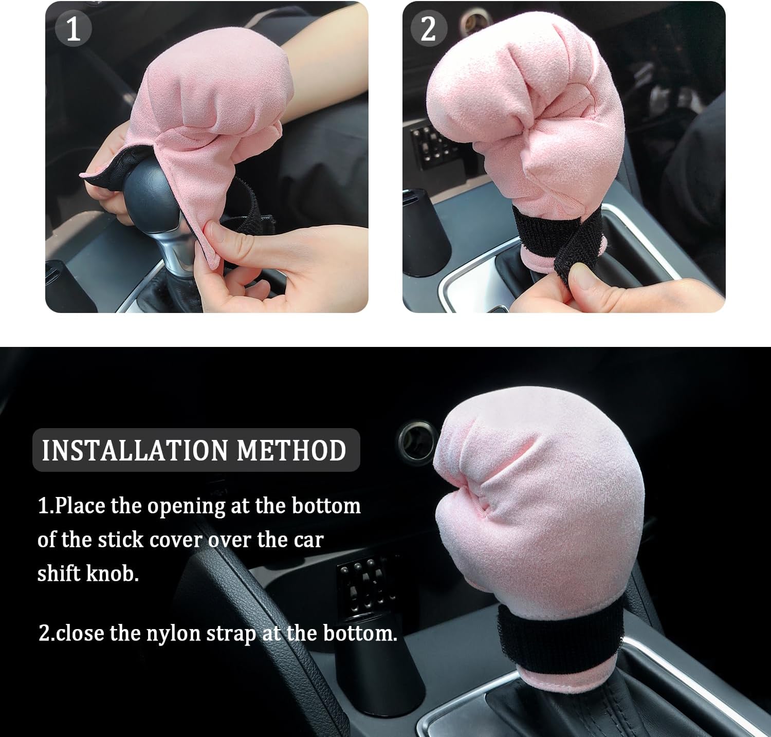Funda para palanca de cambios de automóvil, funda para pomo de palanca de cambios para decorar y proteger los accesorios interiores del automóvil,