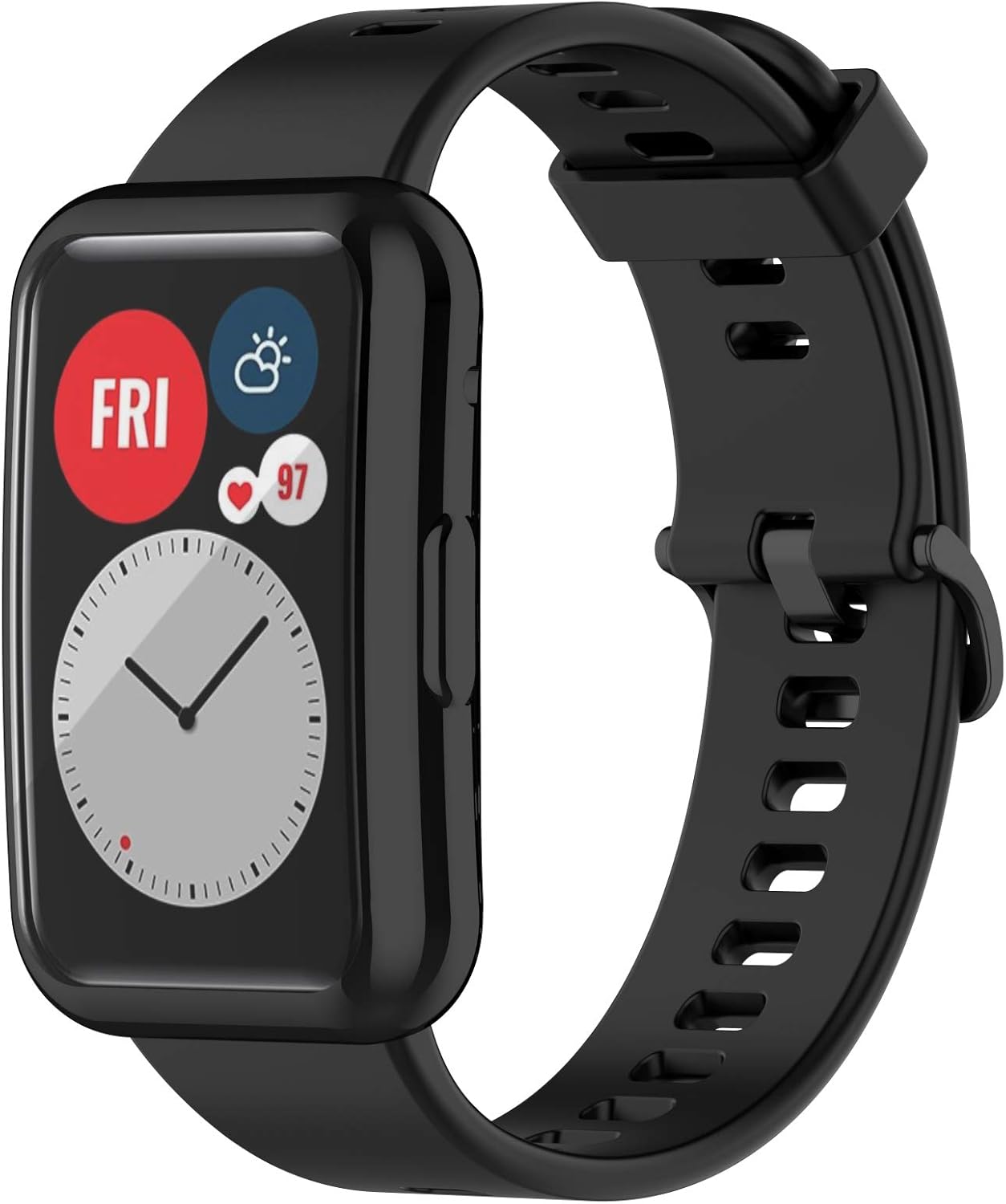 Fundas protectoras de pantalla compatibles con Huawei Watch Fit Accessories Covers Scratched Cobertura completa Funda protectora de TPU suave (7
