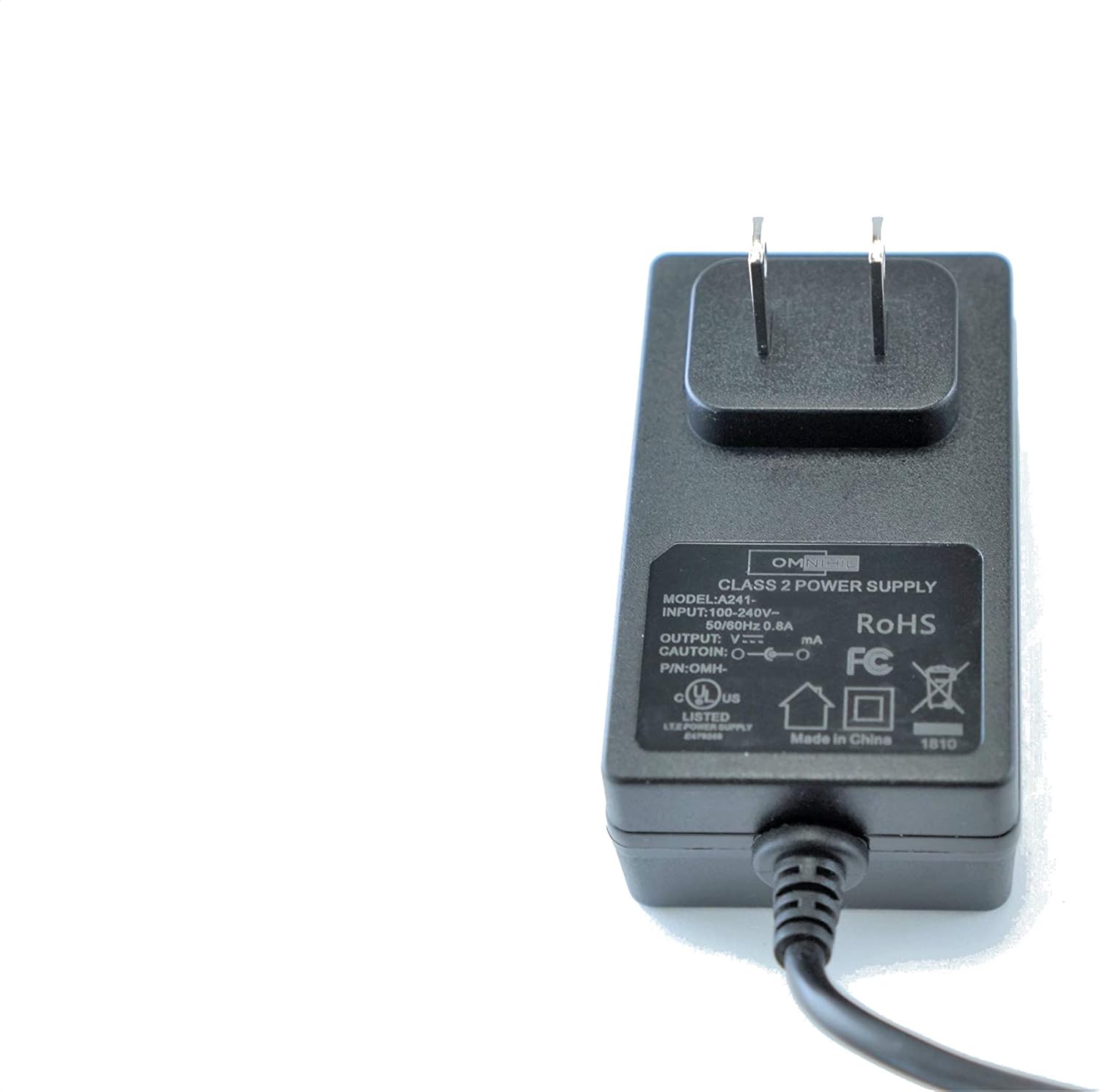 Listado UL OMNIHIL Adaptador ACDC de 8 pies de largo compatible con proyector de línea delgada Insignia Modelo NS-PR60