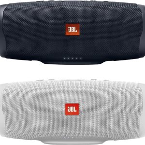 JBL Charge 4 – Paquete de altavoces Bluetooth portátiles impermeables – NegroBlanco (par) JBL Charge 4 – Paquete de altavoces Bluetooth portátiles impermeables – NegroBlanco (par)