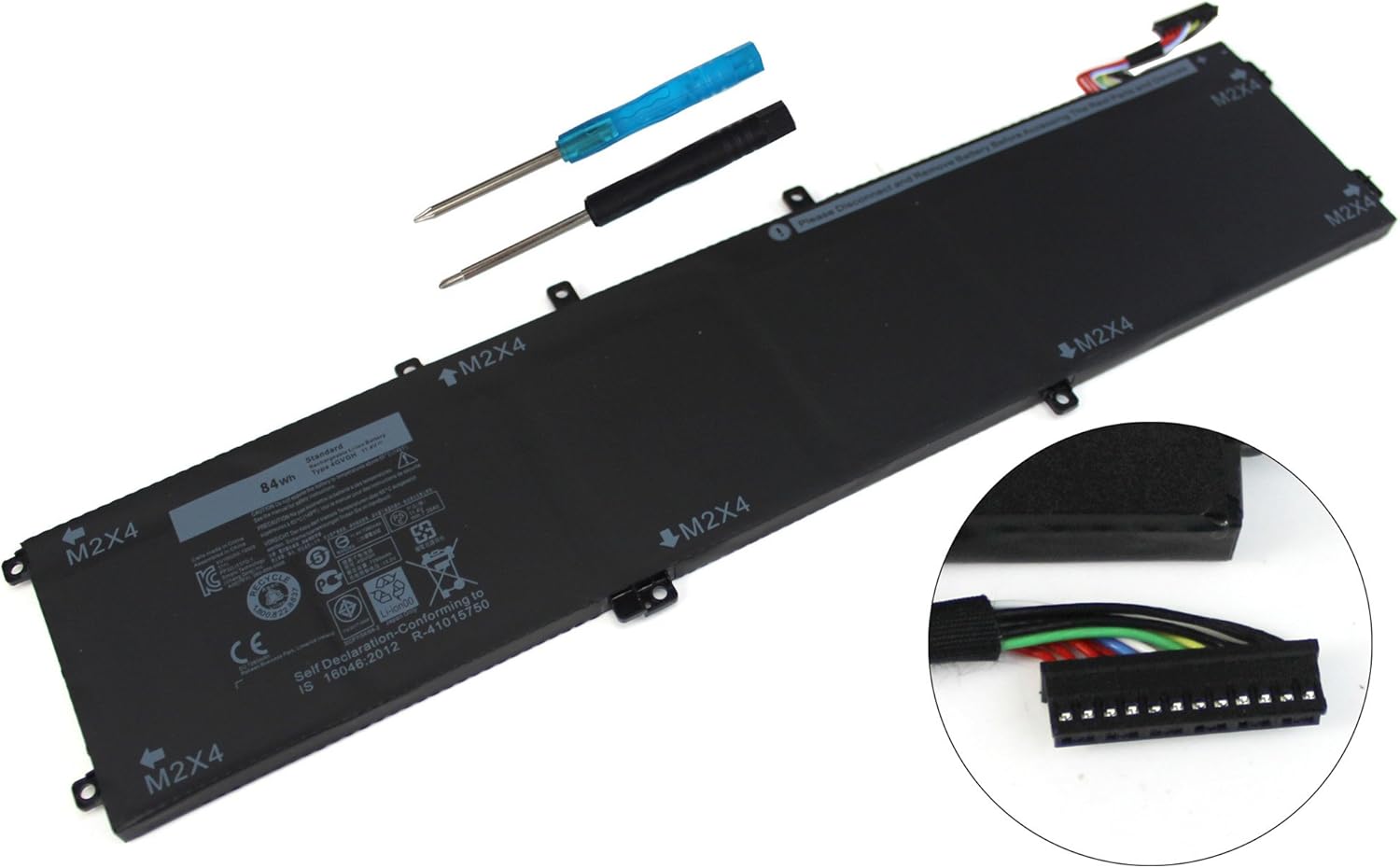 ANGWEL Batería 4GVGH para portátil Dell Precision 5510, Dell XPS 15 9550 Series, apta para 4GVGH 1P6KD 11.1V 84Wh