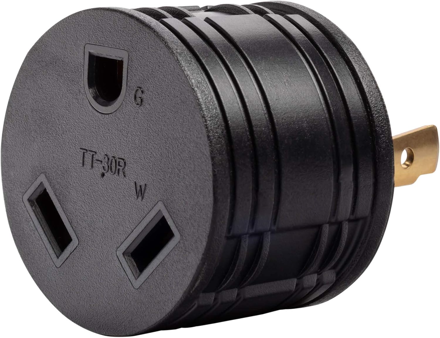 Westinghouse Outdoor Power Equipment Adaptador de enchufe de generador 30154A, L5-30P a TT-30R, 30A 120V L5-30P a TT-30R