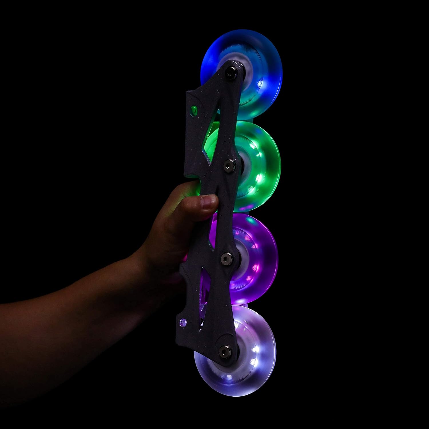 Rollerex Paquete de 2 ruedas con luz LED Glowrider 92A con rodamientos, brillan en la oscuridad (para cualquier producto que utilice ruedas de