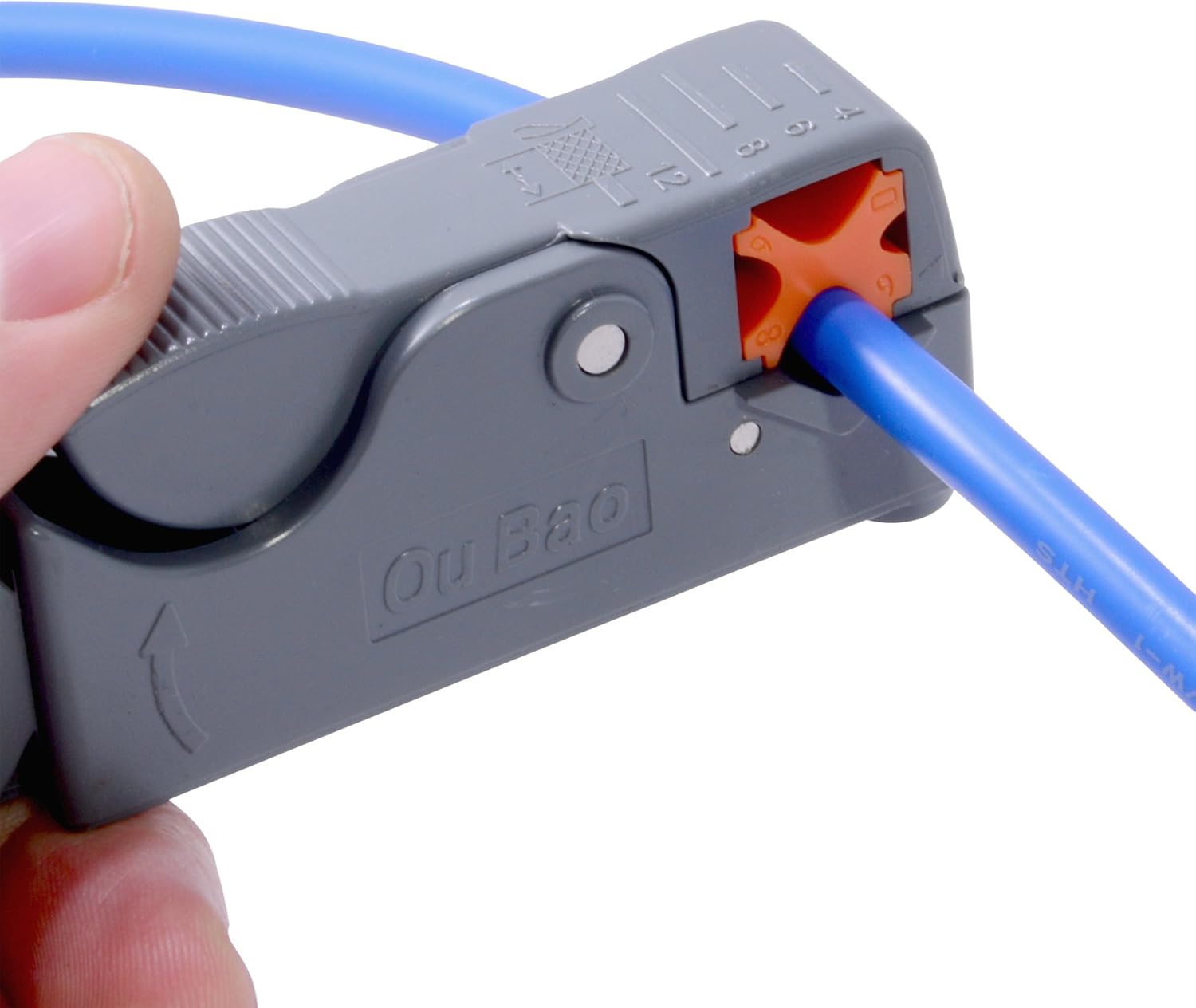 JacobsParts Herramienta manual giratoria de pelado de cable coaxial universal para RG58, RG59, RG6, RG62, CAT5 y más