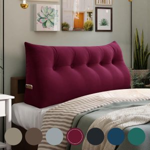Almohada de cabecera de cuña para dormitorio, almohada de lectura para la espalda, soporte para sentarse en la cama, cojín lumbar, posicionamiento Almohada de cabecera de cuña para dormitorio, almohada de lectura para la espalda, soporte para sentarse en la cama, cojín lumbar, posicionamiento
