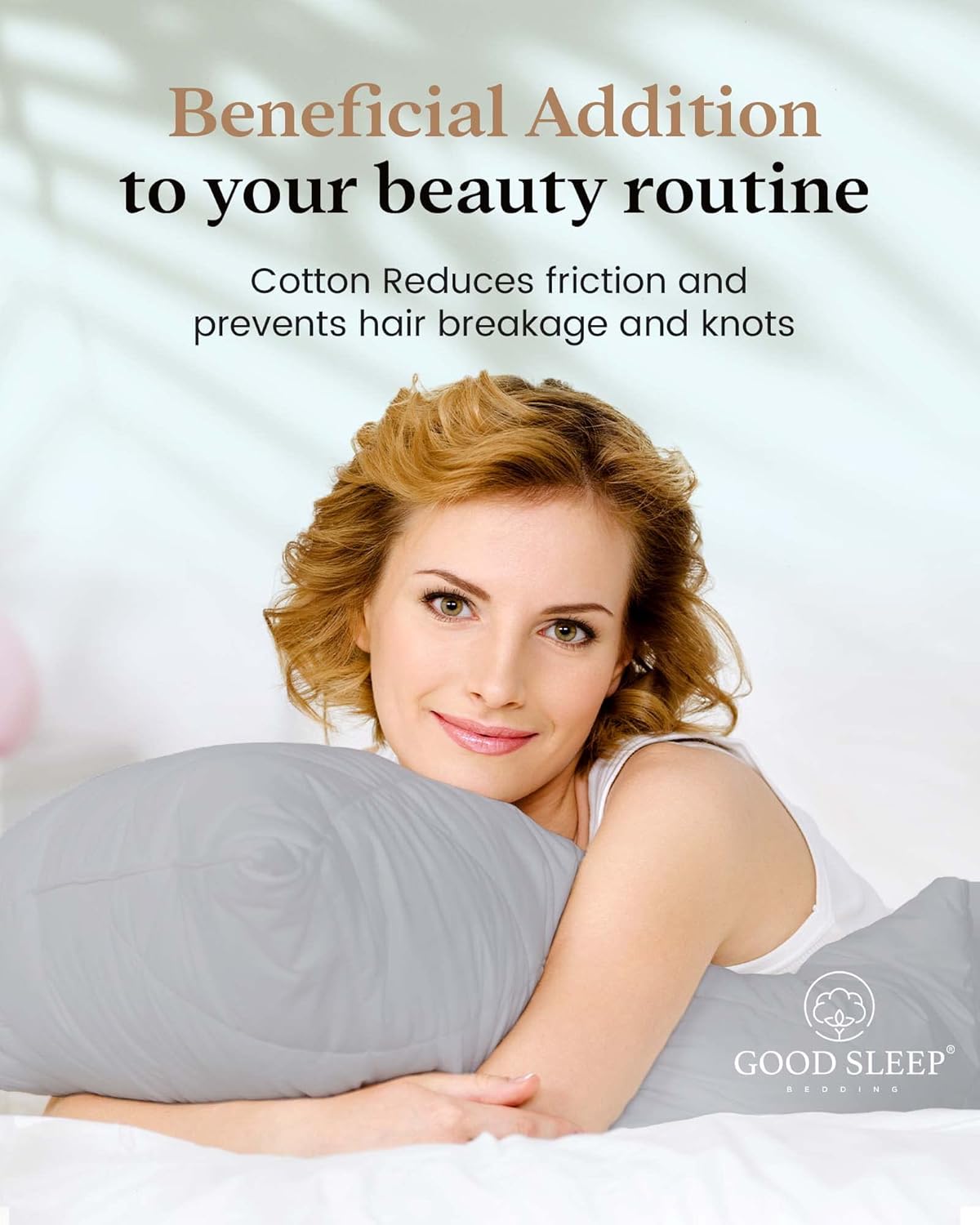 Juego de 4 fundas de almohada tamaño Queen estándar, 800 hilos, 100% algodón egipcio, ideales para el cuidado del cabello y la piel, fundas de