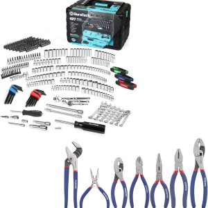 DURATECH – Juego de herramientas mecánicas de 497 piezas+juego de alicates WORKPRO de 7 piezas DURATECH – Juego de herramientas mecánicas de 497 piezas+juego de alicates WORKPRO de 7 piezas