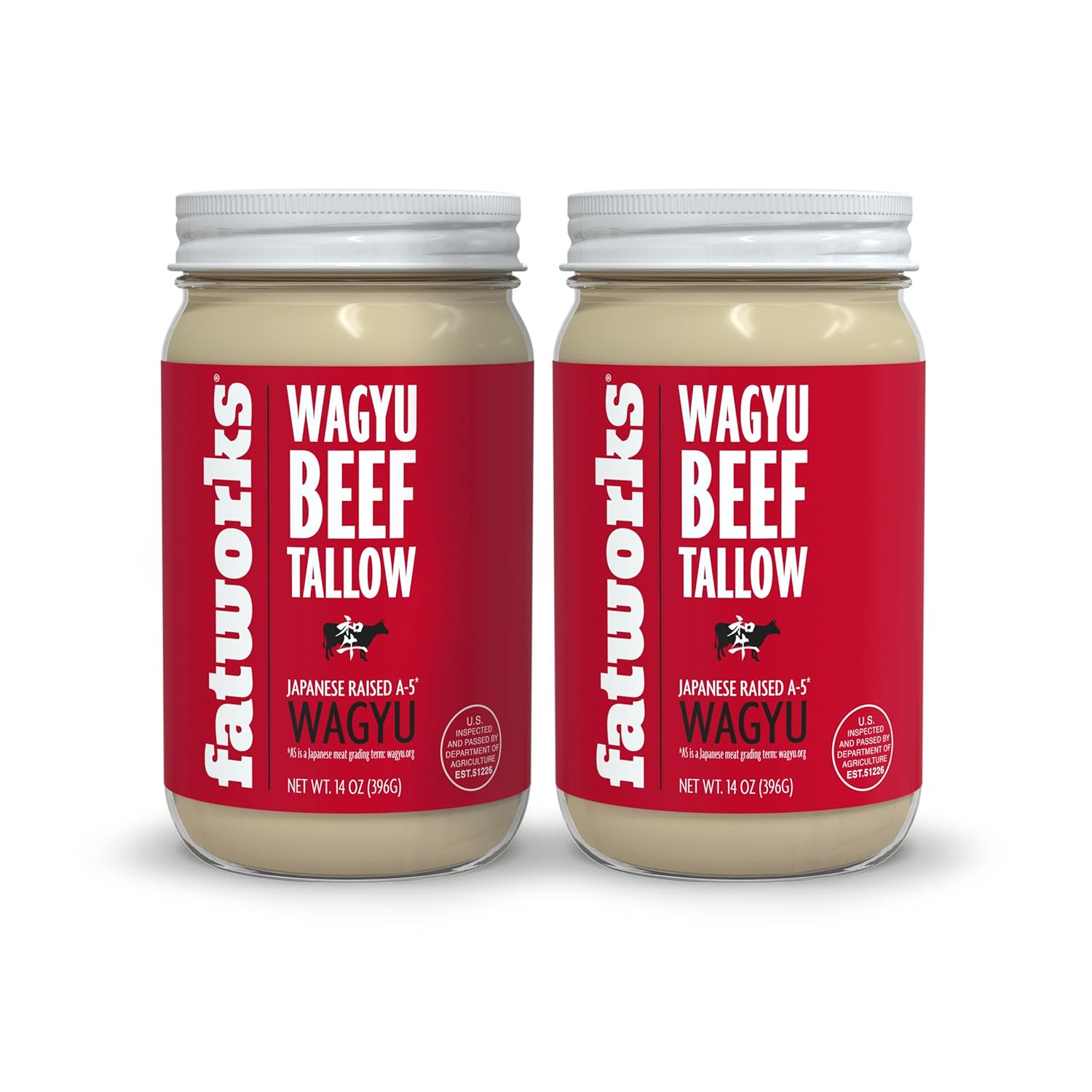 Fatworks Sebo Wagyu japonés A5 100% puro, sabor Ultimate Brisket, certificado A5 Wagyu, KETO, PALEO, CARNIVORE, apto para WHOLE30, no hidrogenado,