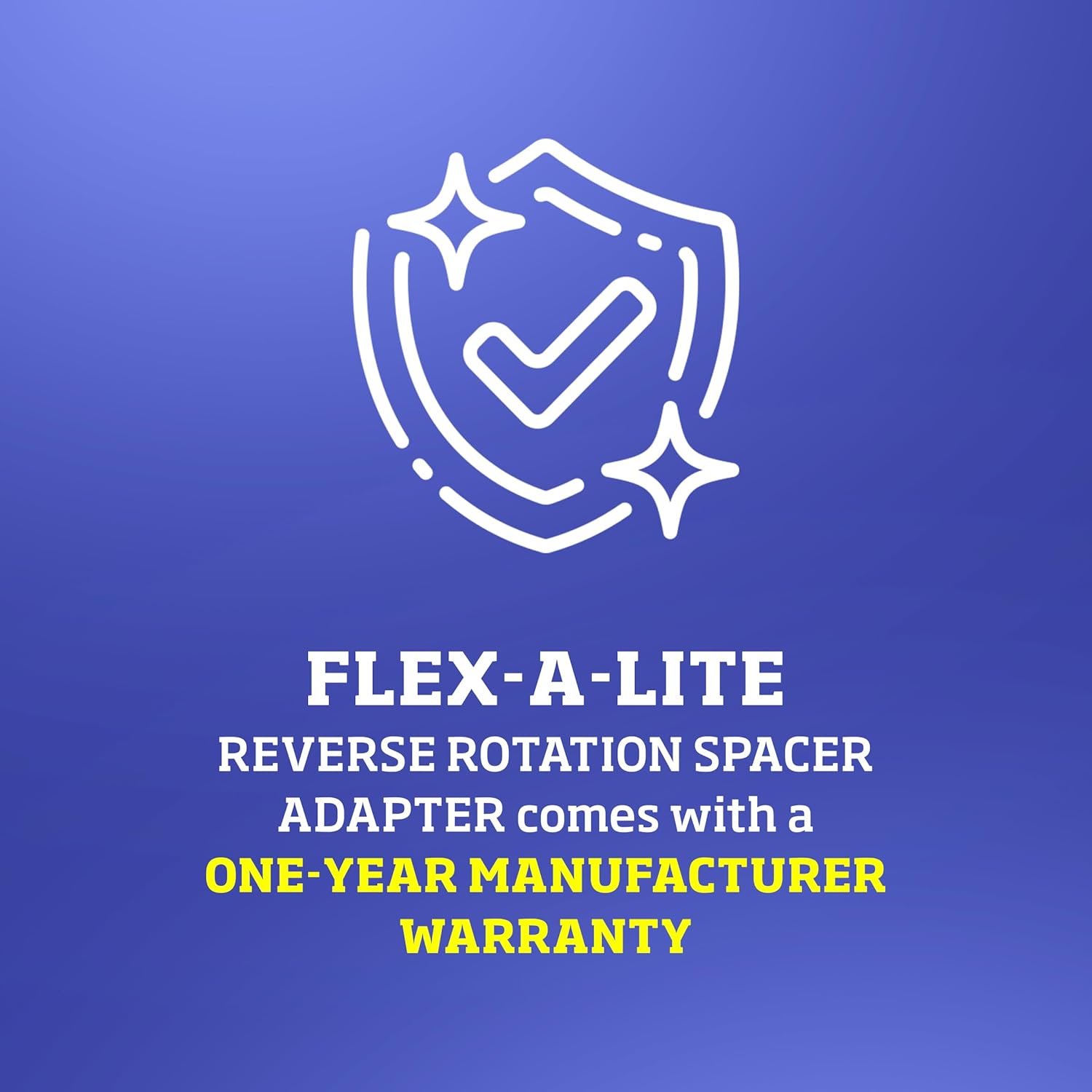 Flex-A-Lite Espaciador y adaptador de ventilador roscado de 1-12 pulgadas, espaciador de ventilador de rotación inversa (851), piezas de automóvil,