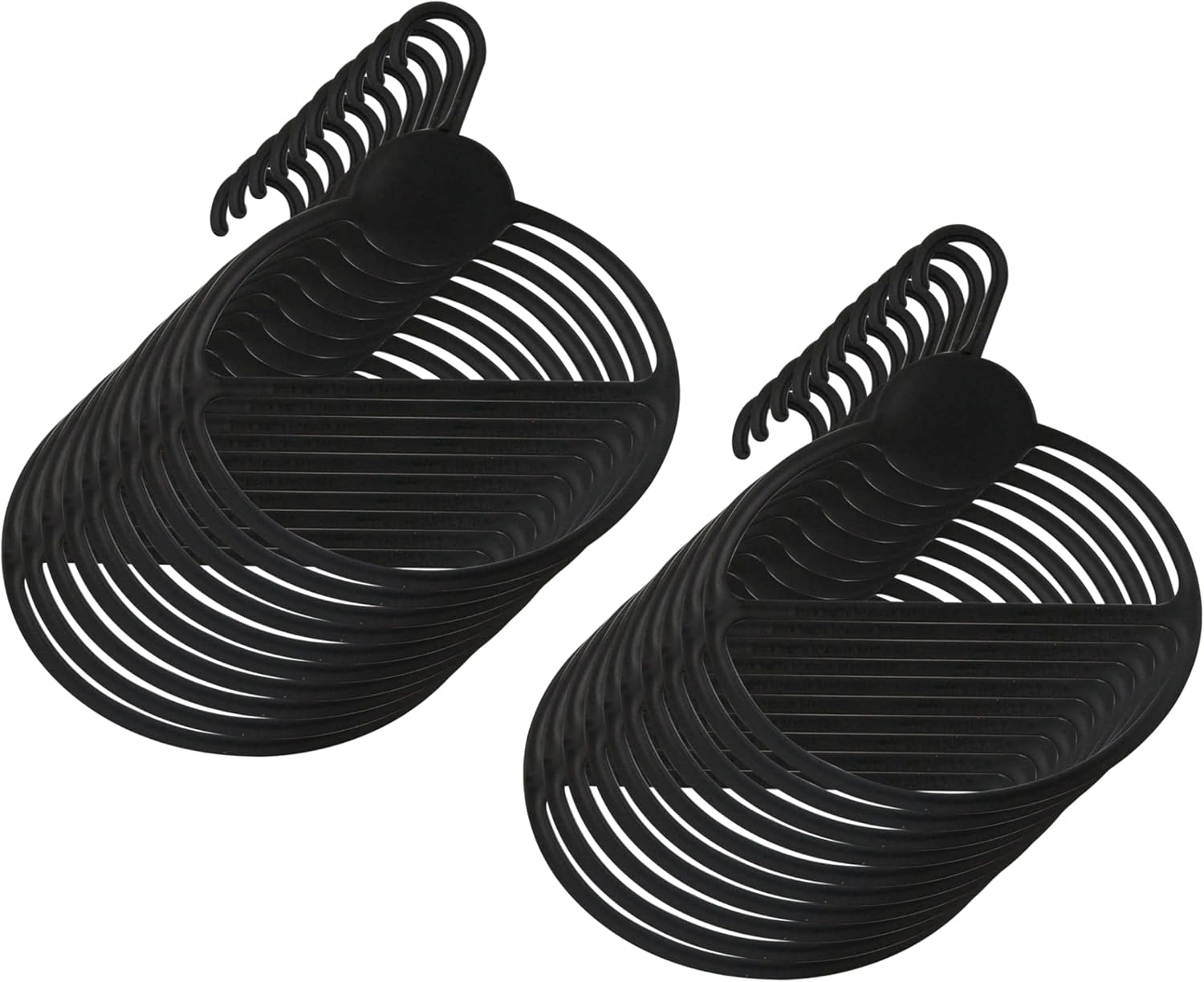 SSWBasics Percha de bufanda negra – Paquete de 50