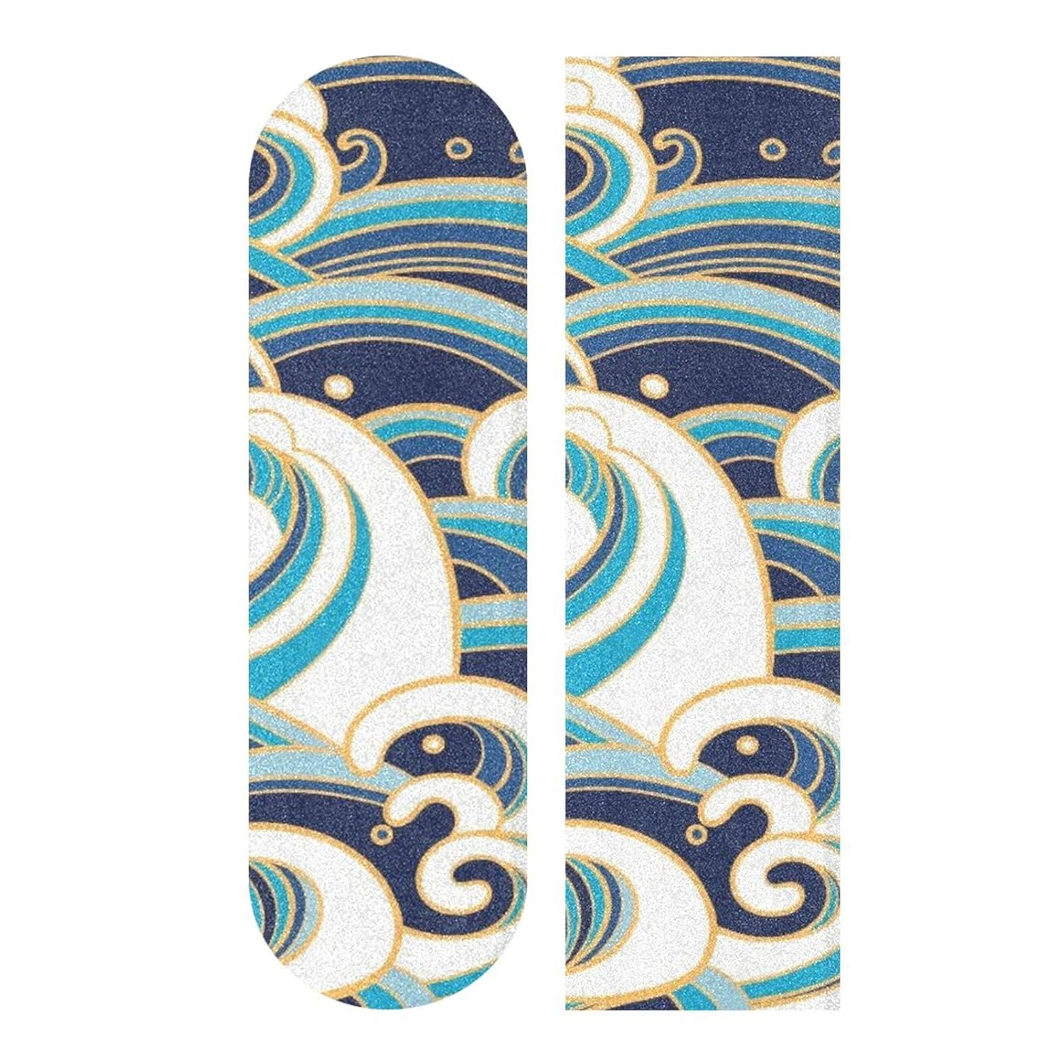 Ripple – Cinta de agarre impermeable para patineta, antideslizante, 33.1 x 9.1 pulgadas, papel de lija