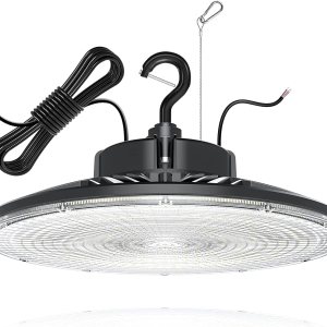 Luz de bahía alta, luz LED UFO de 240 W 36000 lm (equivalente a 1000 W HIDHPS) Listado ULDLC, 0-10 V regulable, cable de 6 pies, 5000 K, IP65 Luz de bahía alta, luz LED UFO de 240 W 36000 lm (equivalente a 1000 W HIDHPS) Listado ULDLC, 0-10 V regulable, cable de 6 pies, 5000 K, IP65