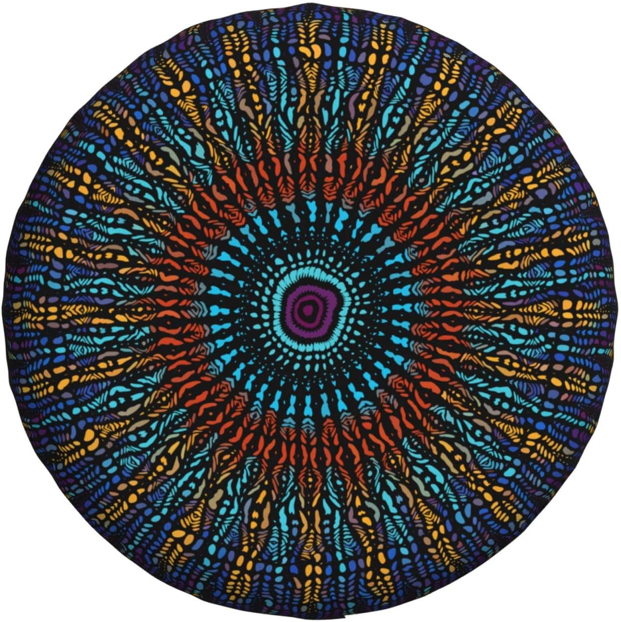 YongColer Cubierta de neumáticos con patrón de textura tribal, fundas universales para neumáticos de repuesto para vehículos recreativos, remolques,