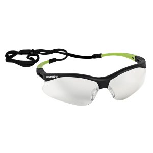 KleenGuard V30 Nemesis – Lentes de seguridad pequeños (38480), ligeros, para interiores y exteriores, marco negro con puntas verdes, 12 paresestuche KleenGuard V30 Nemesis – Lentes de seguridad pequeños (38480), ligeros, para interiores y exteriores, marco negro con puntas verdes, 12 paresestuche
