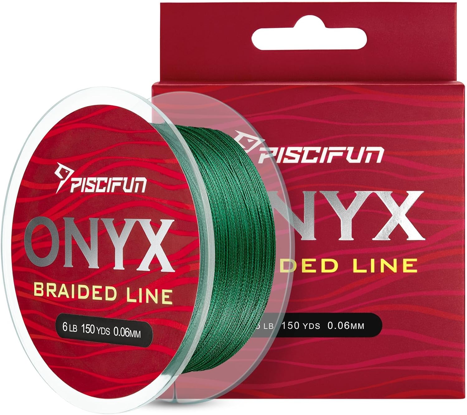 Piscifun Onyx línea de pesca trenzada de 6 libras a 150 libras súper-línea resistente a la abrasión, línea trenzada súper fuerte de alto