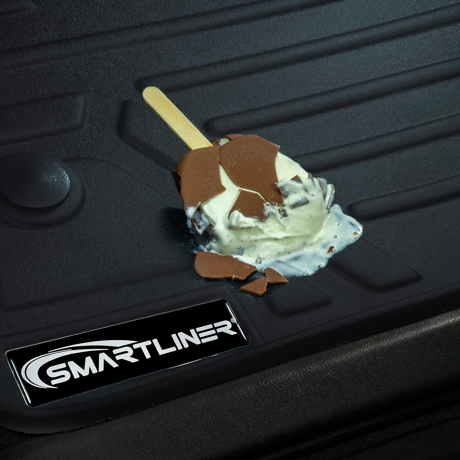 SMARTLINER Juego de alfombrillas negras de 2 filas de protección para todo tipo de clima, compatible con Volvo S60 2019-2023 (no es compatible con