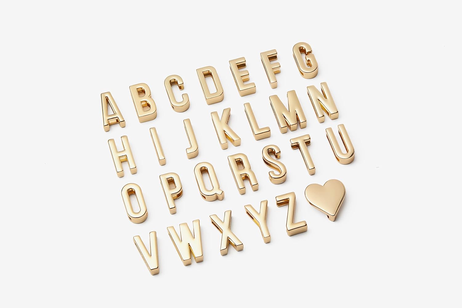 ZVE Mini colgante de letra de aleación, dijes de manualidades para personalización, accesorio de fabricación de joyas para mejor amigo, collar con