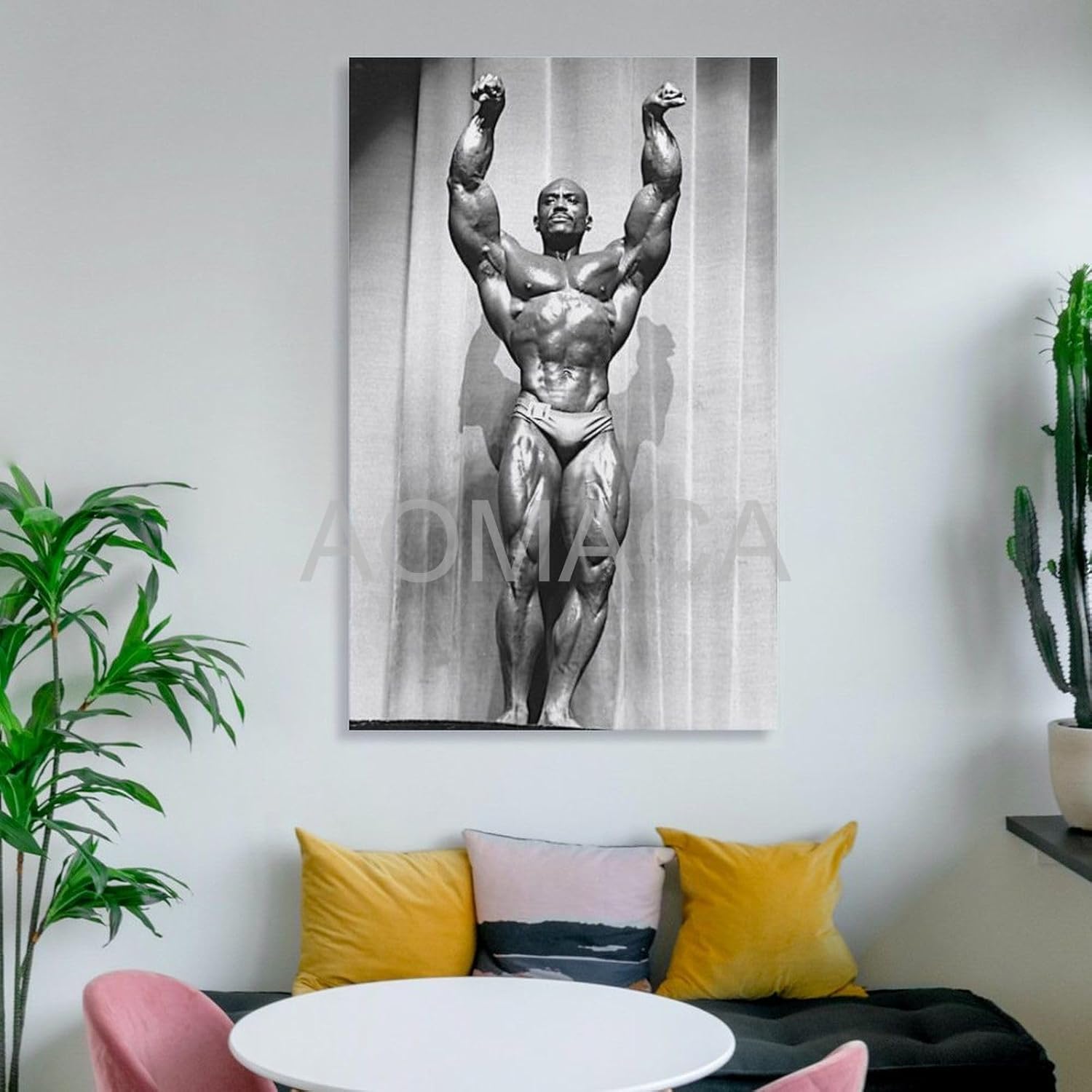 MOJDI Póster de Sergio Oliva para culturista, 4 pósteres e impresiones de pintura en lienzo para decoración de sala de estar, dormitorio, 20 x 30