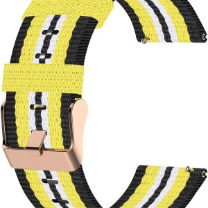 Turnwin Correa de reloj de liberación rápida de lona de 0.866 pulgadas compatible con Fossil Men’s de 1.732 pulgadas Gen 6Gen 5 Julianna, Q Turnwin Correa de reloj de liberación rápida de lona de 0.866 pulgadas compatible con Fossil Men’s de 1.732 pulgadas Gen 6Gen 5 Julianna, Q