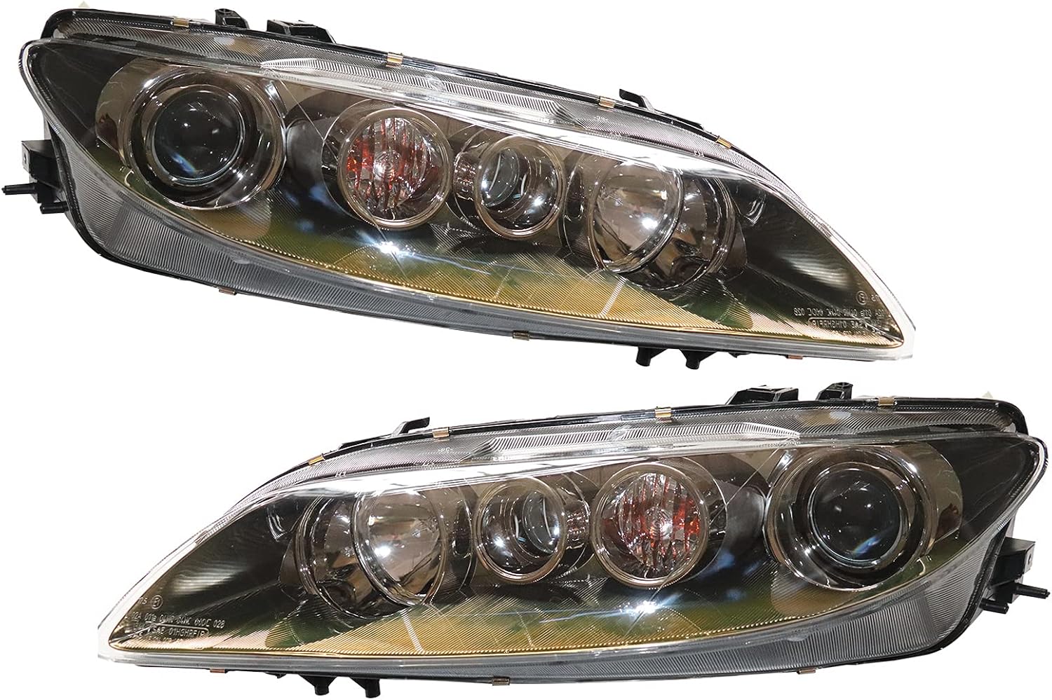 TBVECHI Para 2006 2007 2008Mazda 6 Conjunto de faros delanteros halógenos 1 par de faros delanteros izquierdo + reemplazo del lado del pasajero