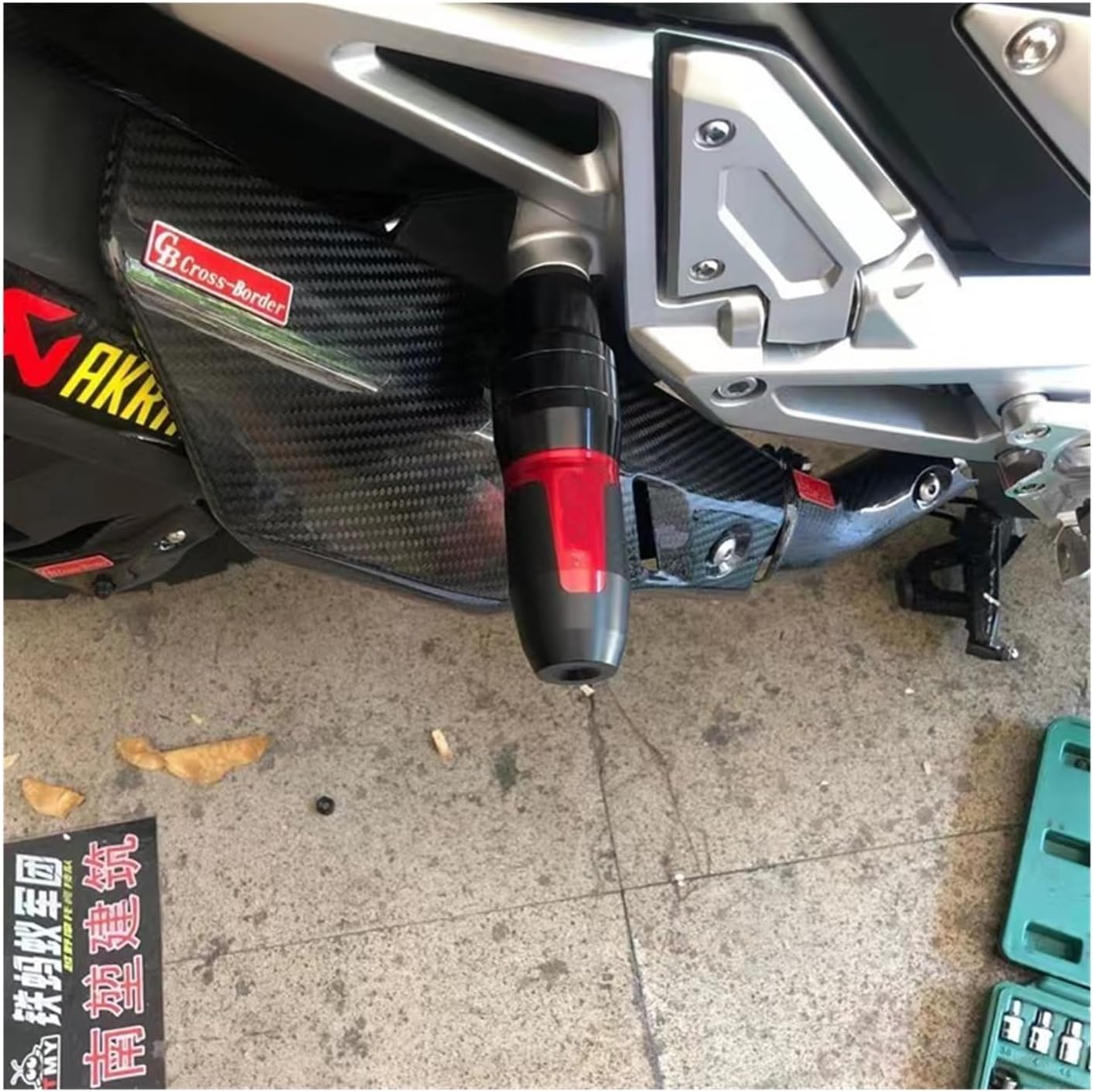 Motorcycle Frame Slider for Yamaha MT-03 MT03 MT 03 Motorcycle Accessories CNC Frame Crash Pads Exhaust Sliders Crash Protector with Logo (Color