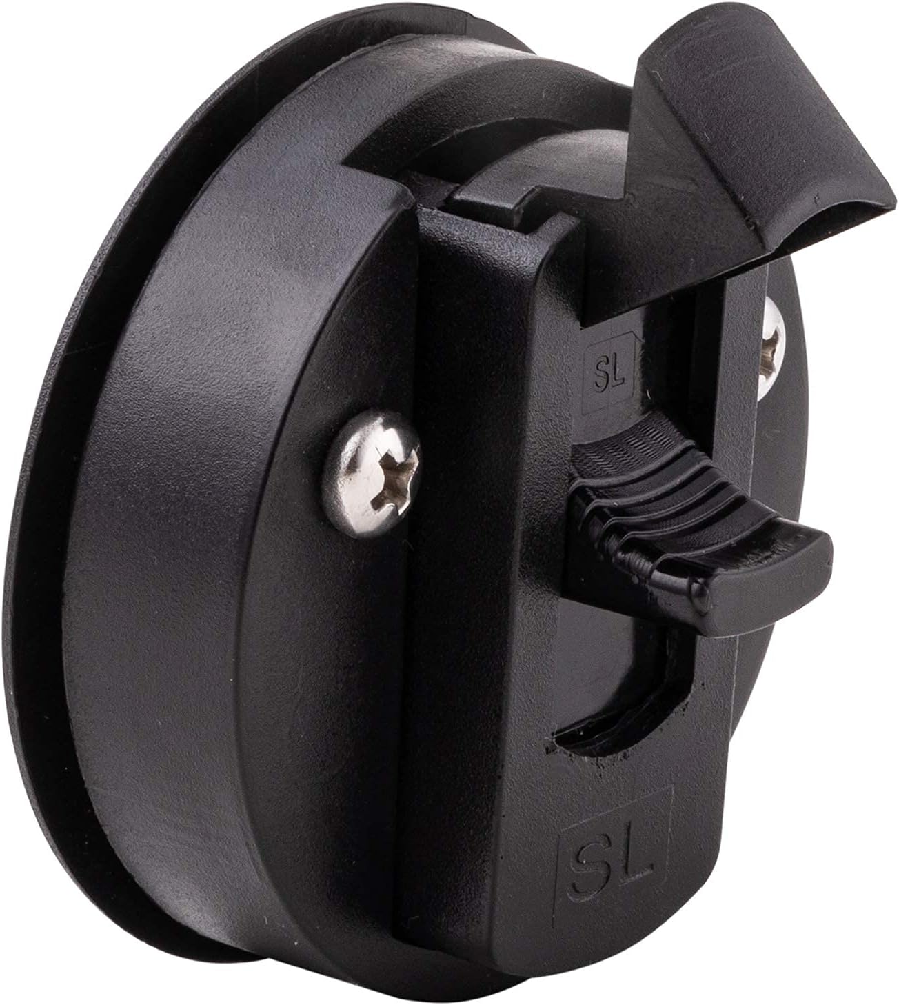 YUSOVE Pestillo de plástico negro de 2 pulgadas, para escotilla de cubierta marina, pestillo de arrastre para puerta de cubierta marina, pestillo