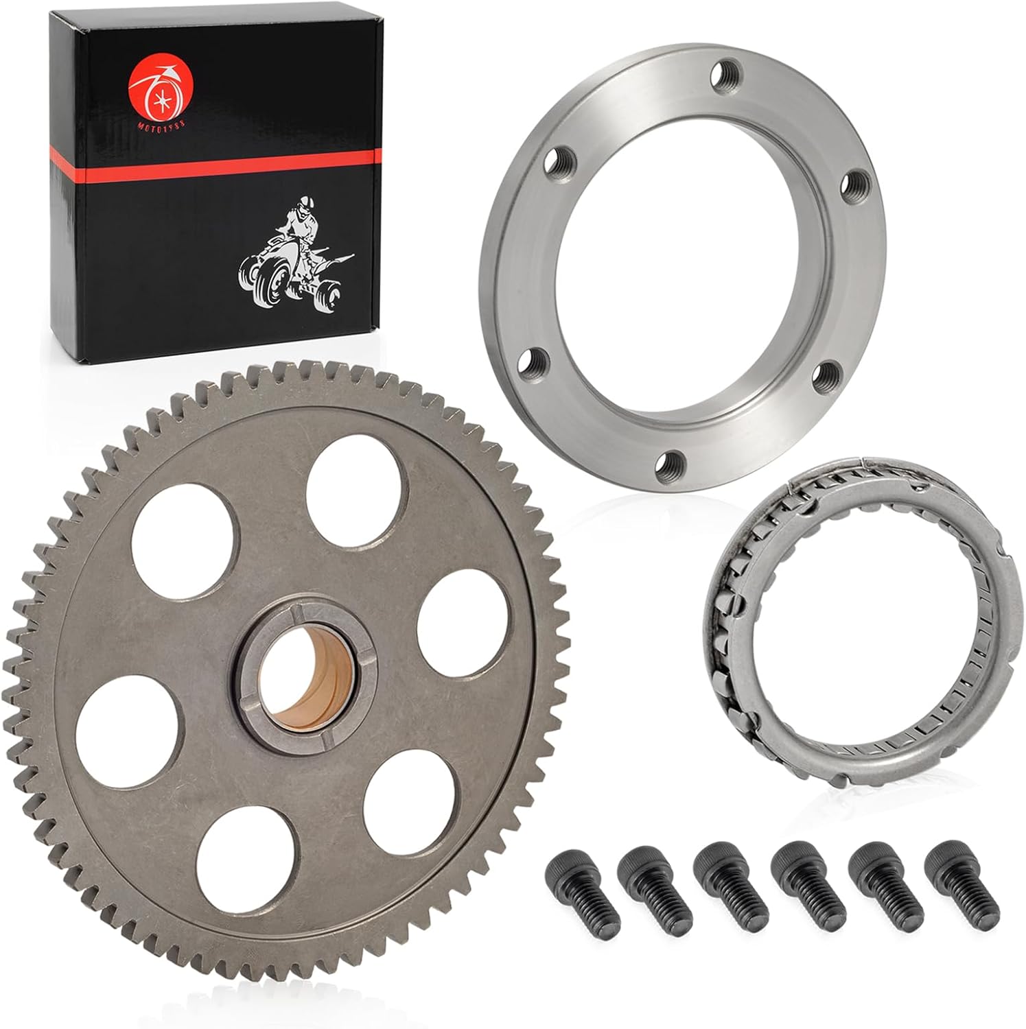 Kit de embrague de arranque Rodamiento de engranajes unidireccionales para Yamaha Grizzly 400 450 660 Kodiak 400 450 Rhino 450 660 Wolverine 450