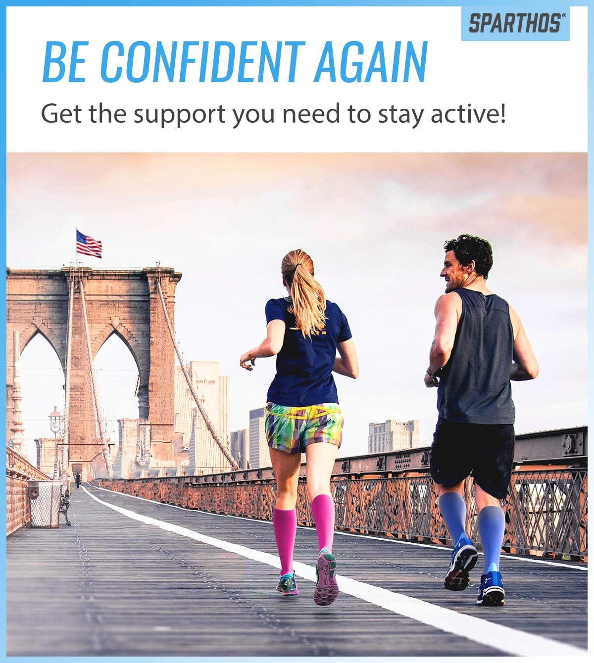 Sparthos Calcetines de compresión (20-30 mmHg)  Calcetines hasta la rodilla para circulación, correr, viajes, apoyo médico, embarazo, enfermeras  Dr
