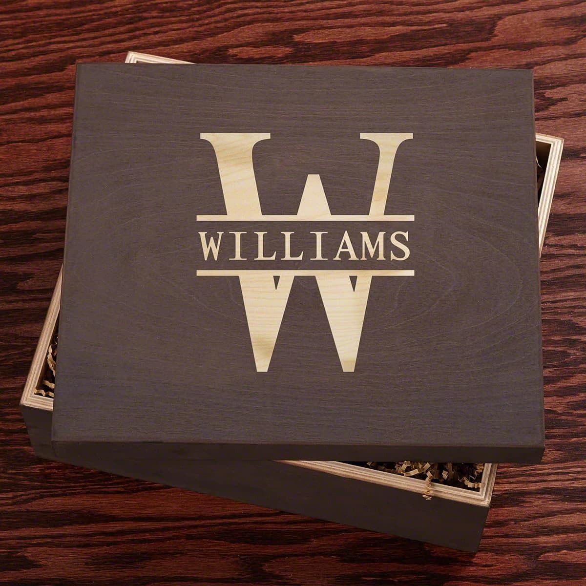 Glencairn Whiskey Set with Engraved Wood Gift Box (Personalized Product)