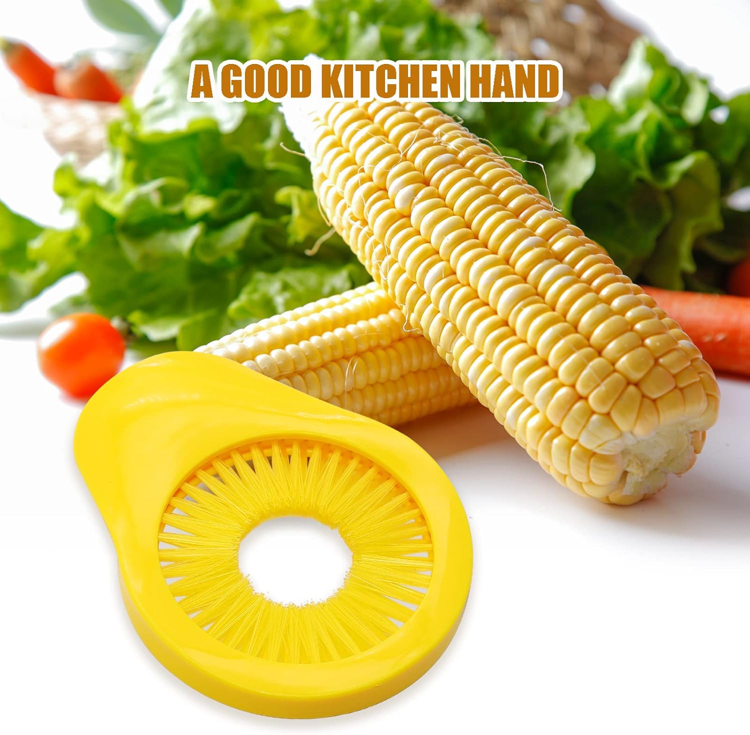 Removedor de seda de maíz, cepillo de limpieza de maíz, removedor de seda de frutas vegetales para herramientas de cepillo de limpieza de pepino de