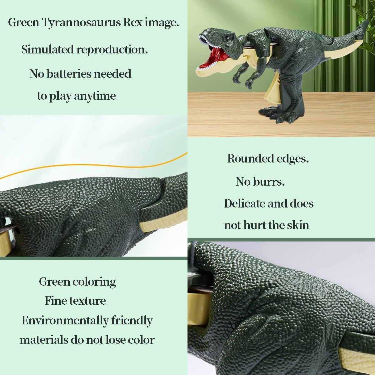 DerrOn Divertidos juguetes de dinosaurios 2023  Trigger The T-Rex, juguetes de dinosaurio Chomper, juguete de dinosaurio, juguete de dinosaurio