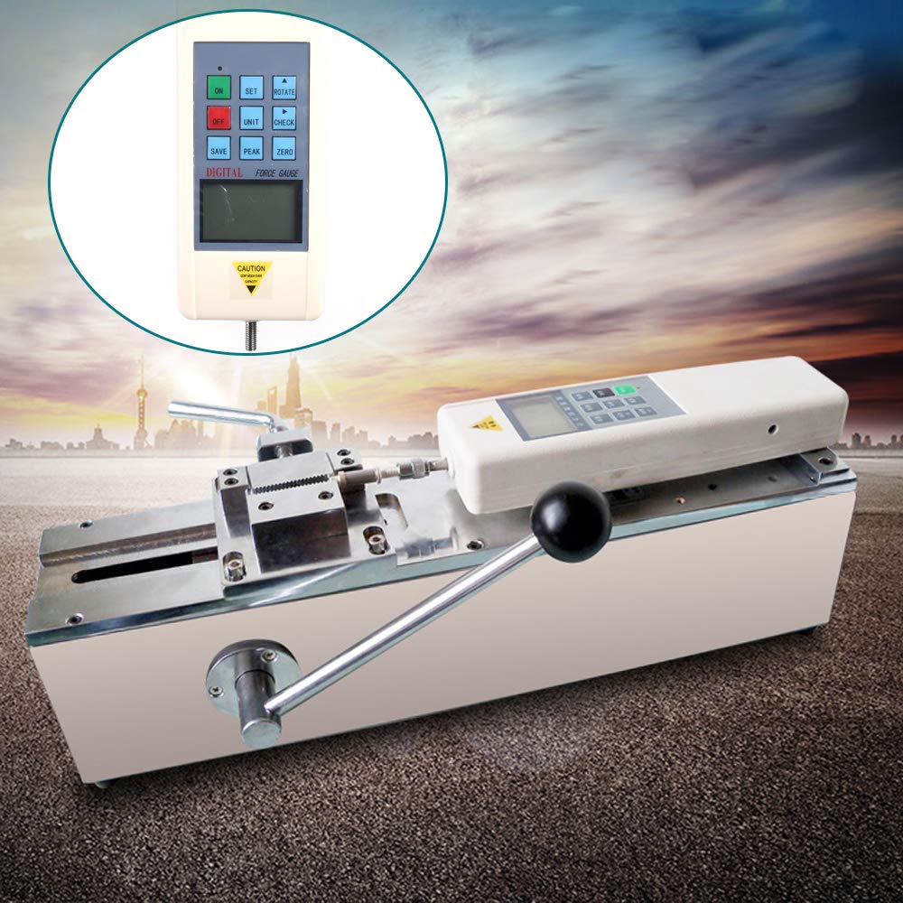 Medidor de fuerza digital HP-500 1000N Push Pull Force Meter Tester 10V Tensile manual HPH Pull Gauge Wbanco de prueba (1% precisión)