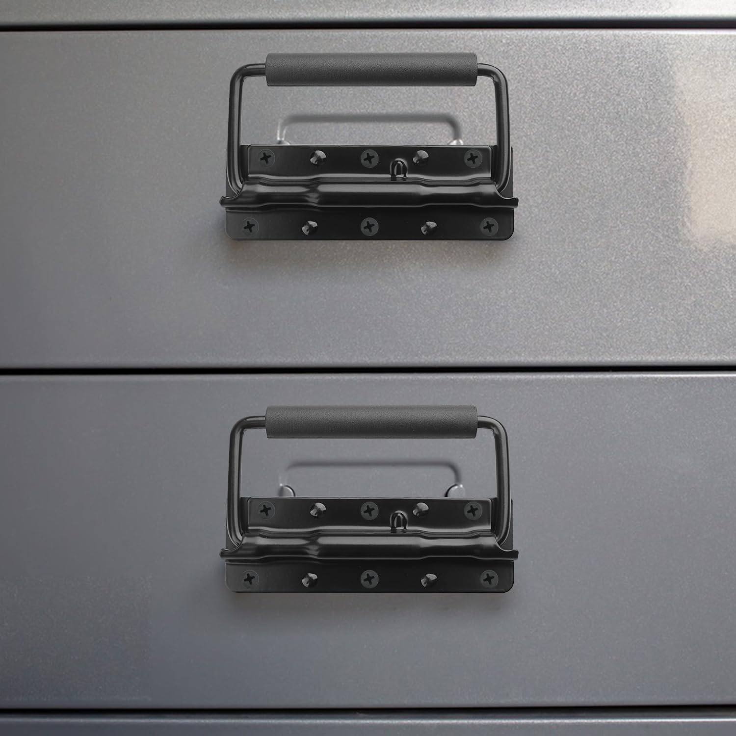 GENHAKON 12 manijas de pecho, mango de caja con resorte, manija de armario, manija de gabinete para productos de instrumentos musicales como