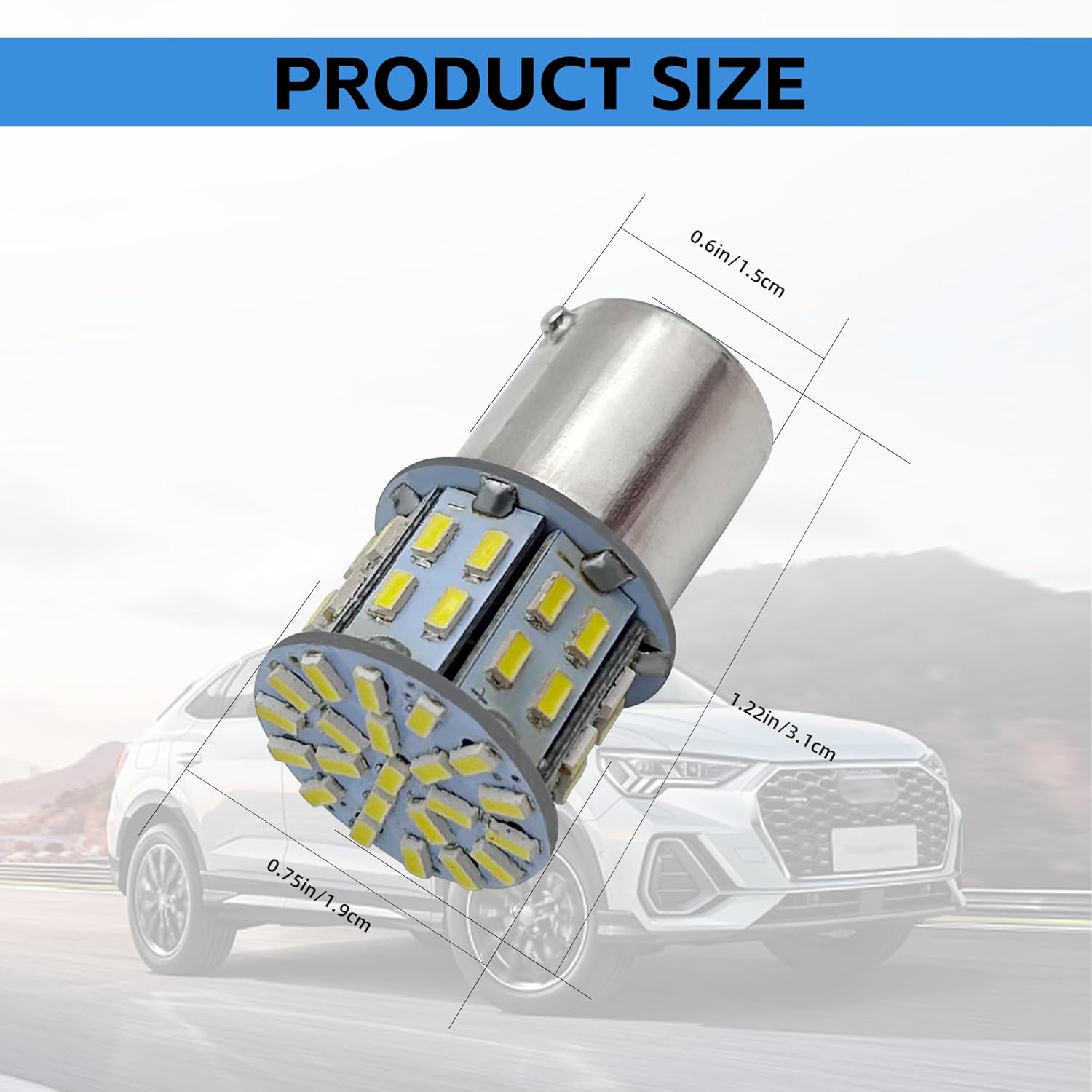 NTNEV 4 bombillas LED 1156 1141 1003 7506 BA15S, superbrillantes 3014 para luces interiores de 12 voltios, RV, caravana, remolque, barco, maletero,