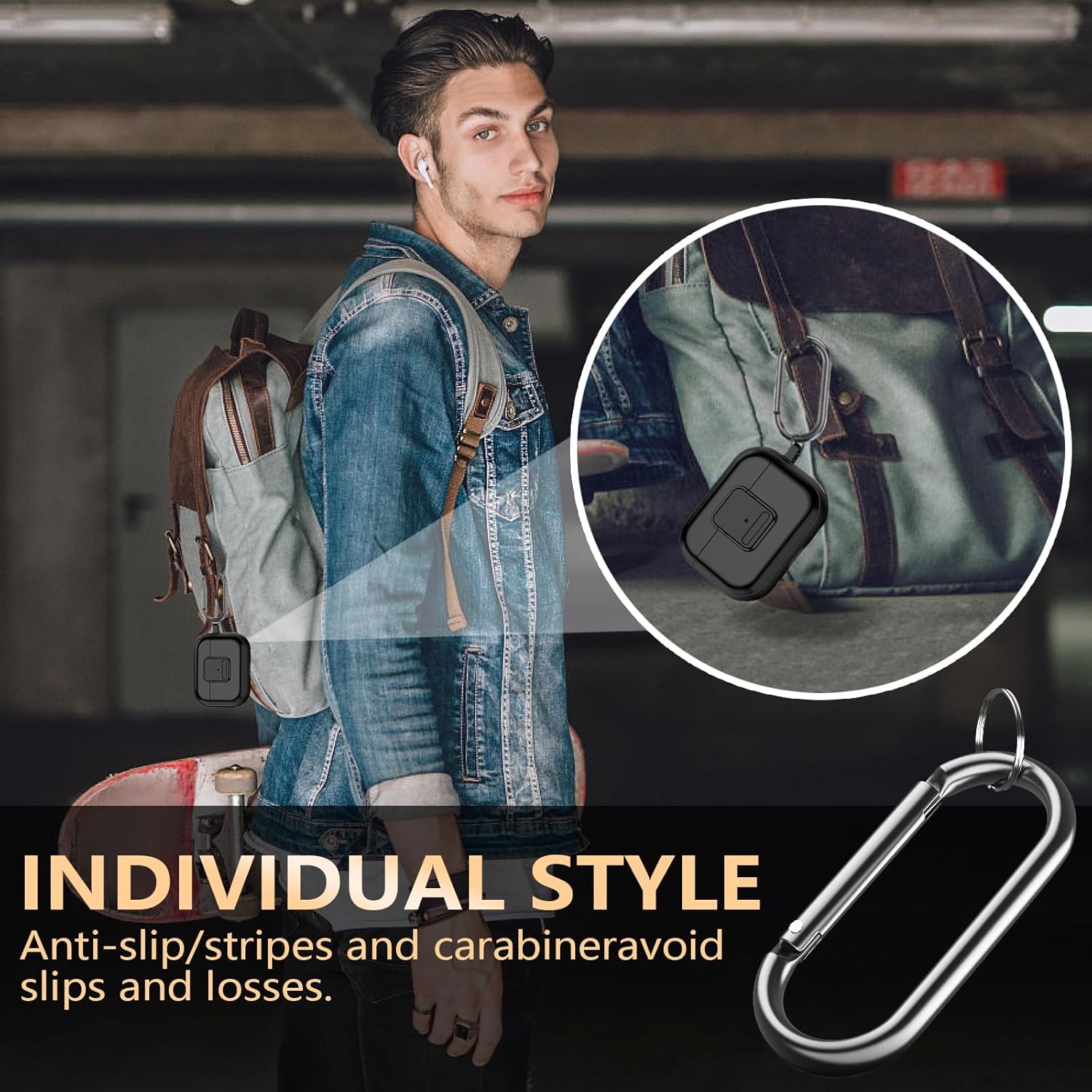 Funda para AirPods Pro de 2 generación con cerradura, lista para MagSafe, compatible con Airpods Pro de 21 generación (20222019), serie de textura