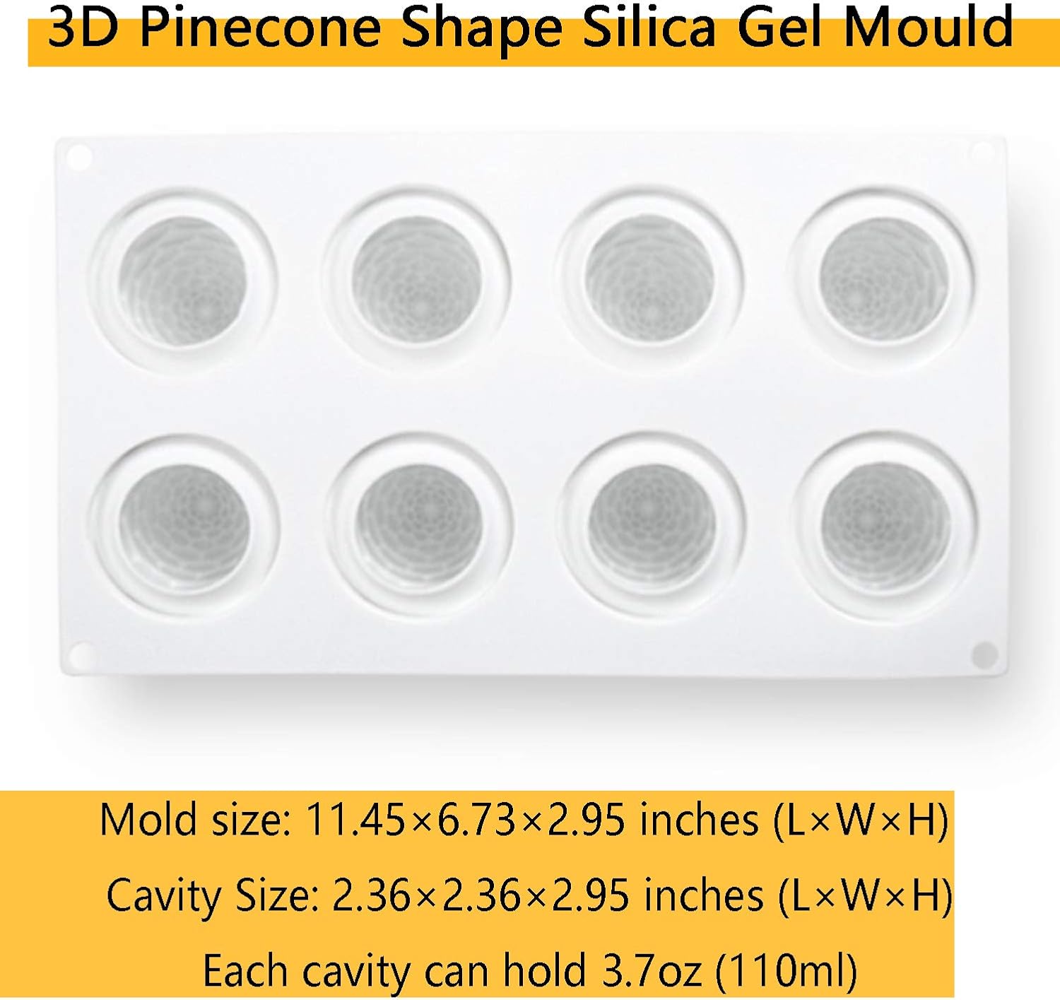 Molde de silicona para hornear piña 3D para pastel de mousse, postre francés, molde de silicona de piña para jabón, velas, molde de decoración de