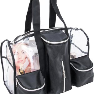 Bolsa de maquillaje transparente extragrande para mujer, bolsas de aseo impermeables para viajes, bolsa organizadora de cosméticos transparente con Bolsa de maquillaje transparente extragrande para mujer, bolsas de aseo impermeables para viajes, bolsa organizadora de cosméticos transparente con