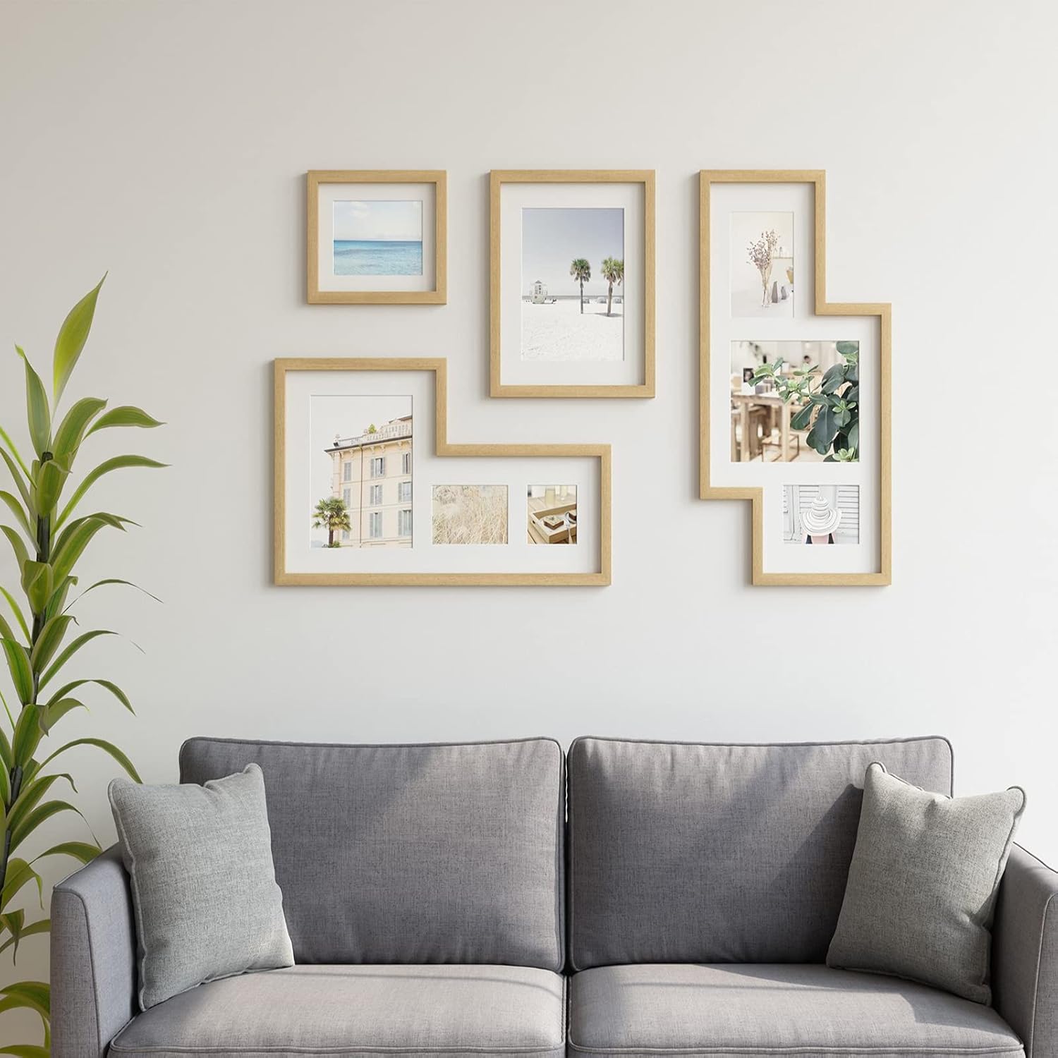 Gaahing Moldura y moldura de puerta, diseño autoadhesivo para despegar y pegar, decoración del hogar en la pared, marco de espejo de gabinete, 16.4